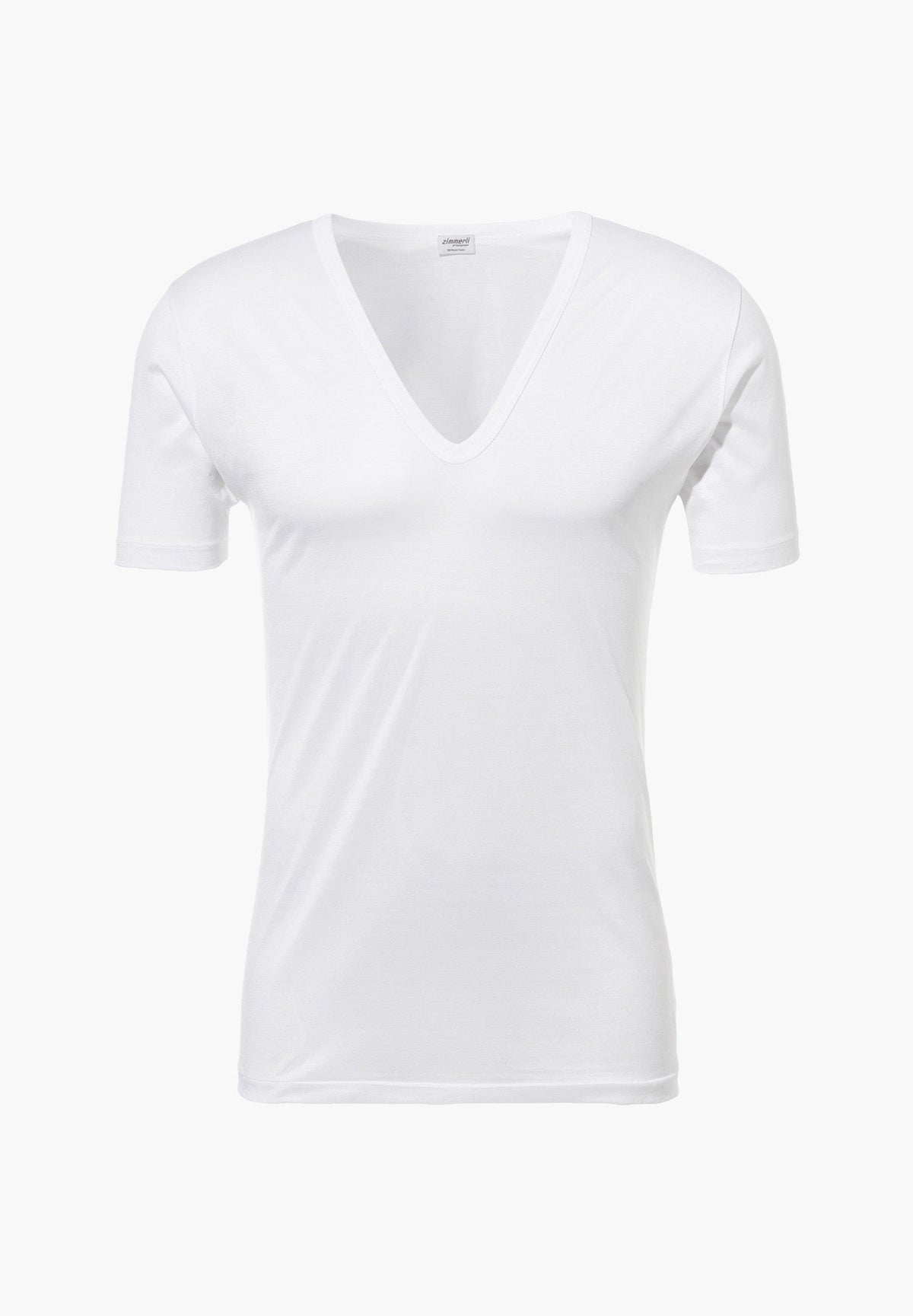 Royal Classic | T-Shirt à manches courtes col en V - white