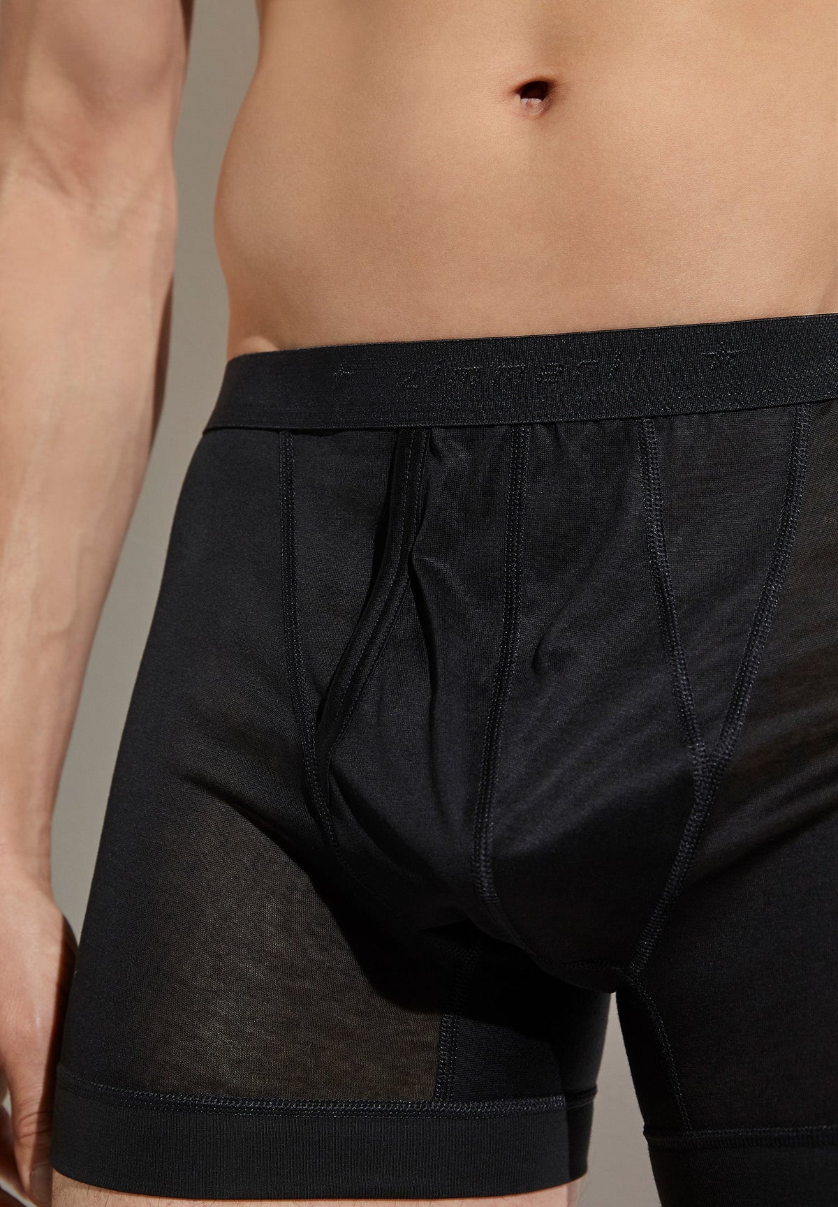 Royal Classic | Boxer Brief, open fly - black | Super fine