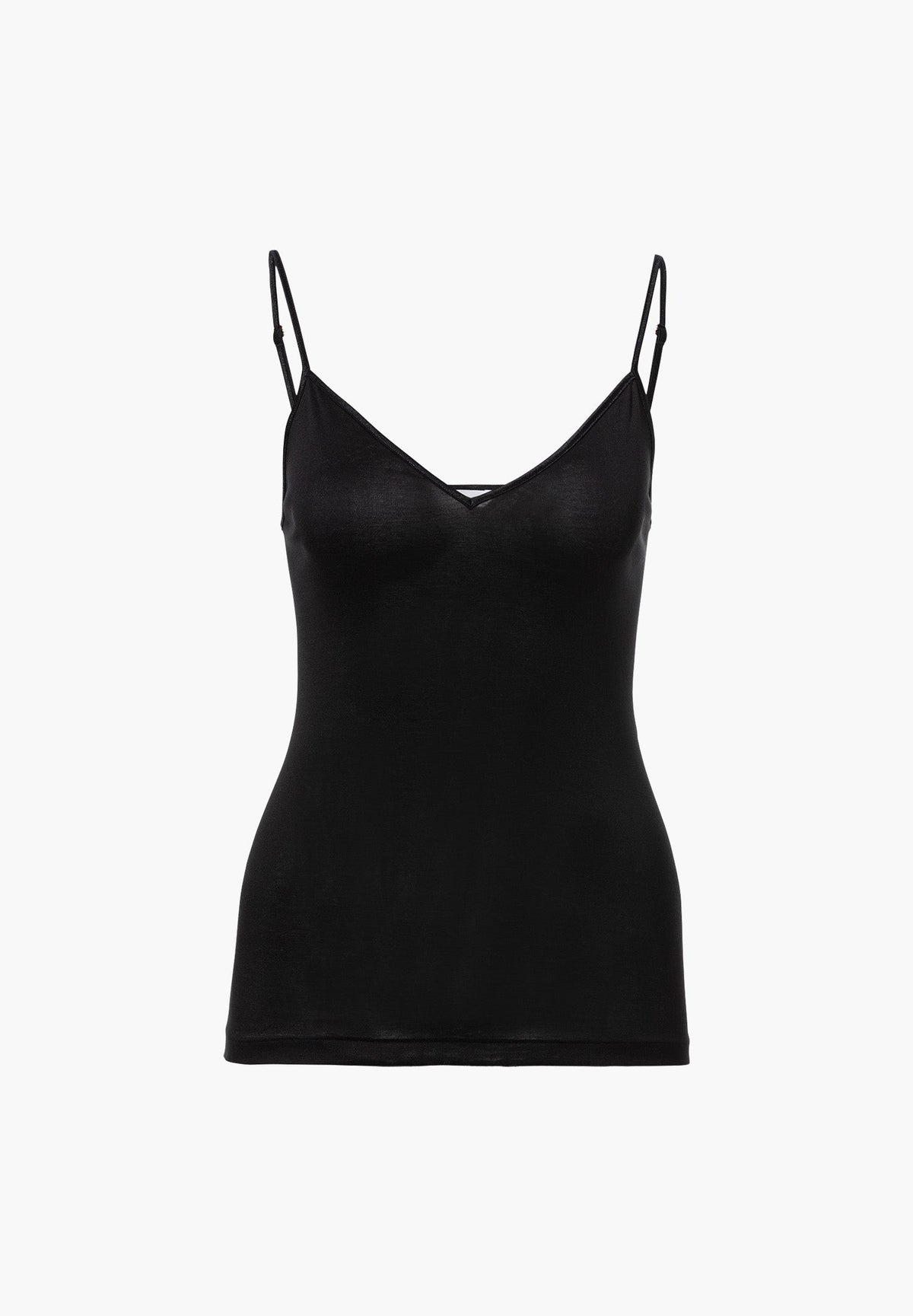 Cotton de Luxe | Spaghetti Top - black