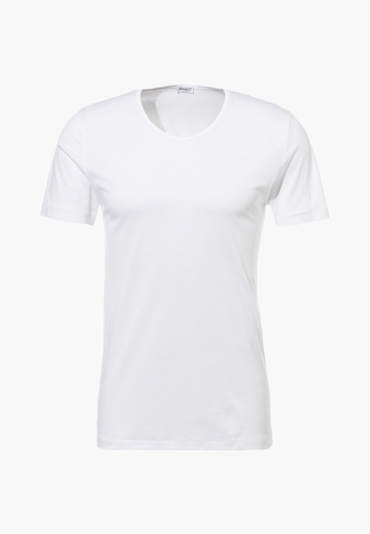 Sea Island | T-Shirt Short Sleeve, Round Neck Fine Collar - white