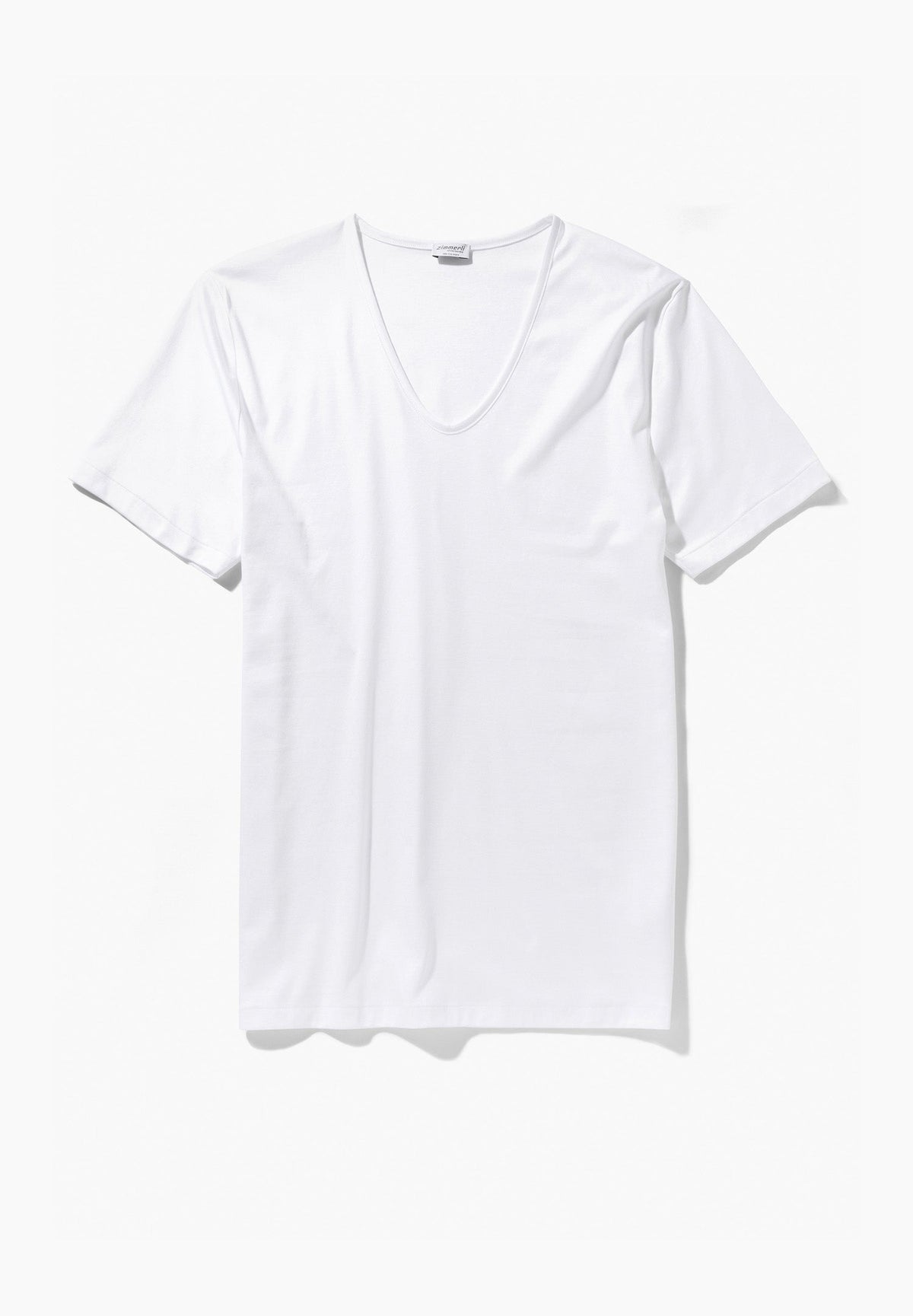 Sea Island | T-Shirt kurzarm V-Ausschnitt - weiss