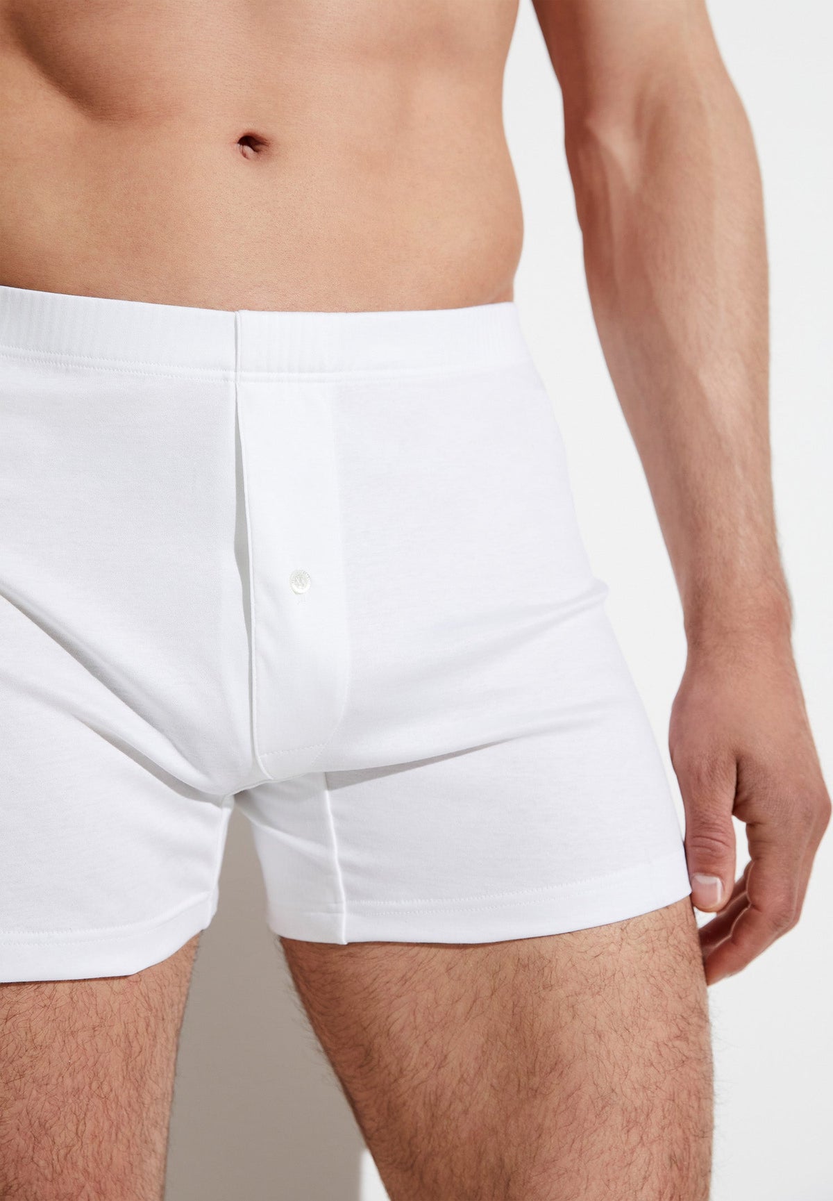 Sea Island | Boxer Shorts, mit Eingriff - weiss