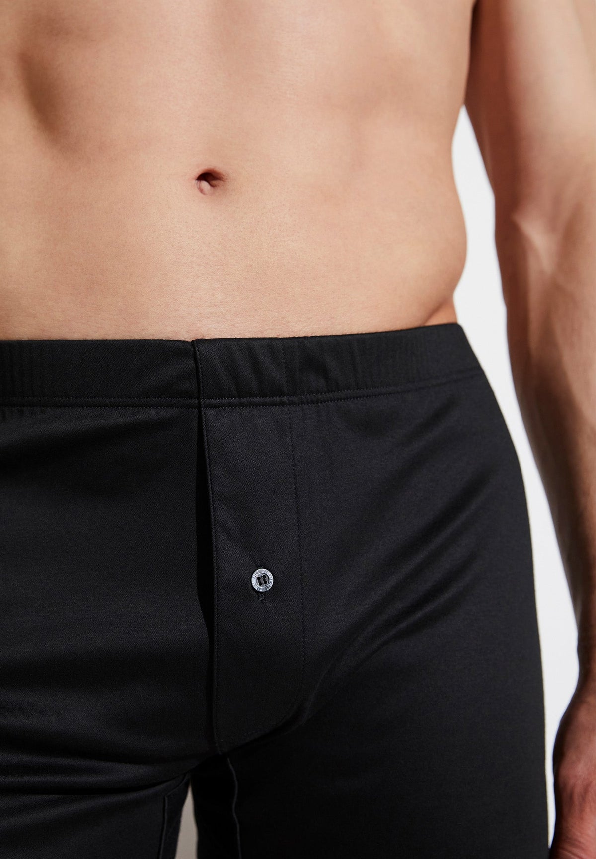 Sea Island | Boxer avec ouverture - black