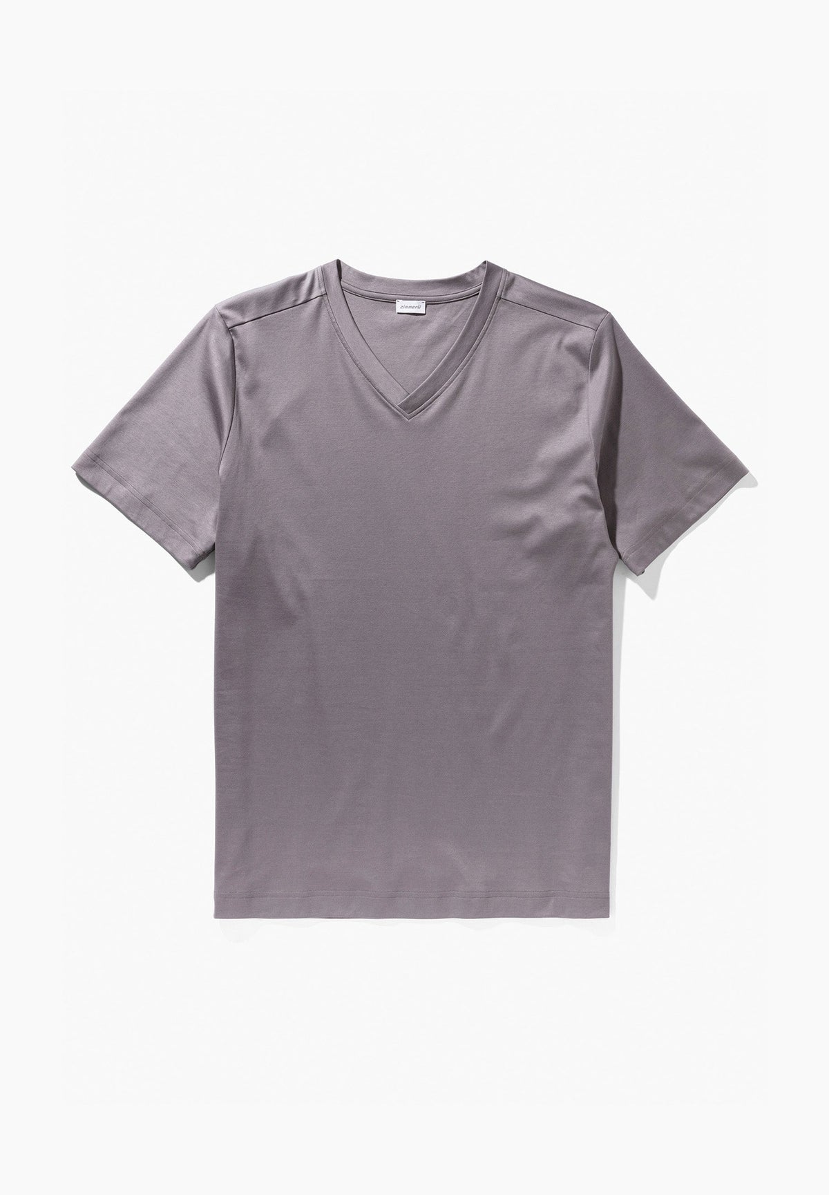 Supreme Green Cotton | T-Shirt Short Sleeve V-Neck - grey