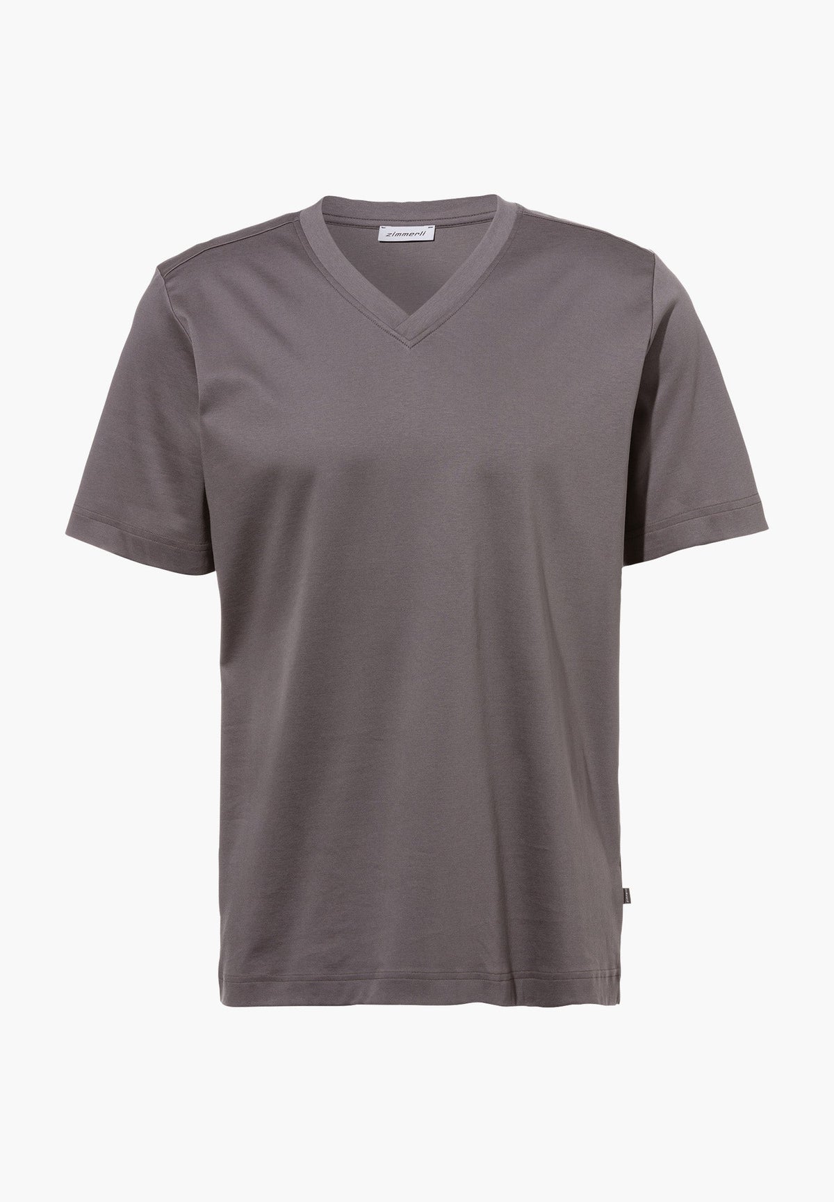 Supreme Green Cotton | T-Shirt à manches courtes col en V - grey