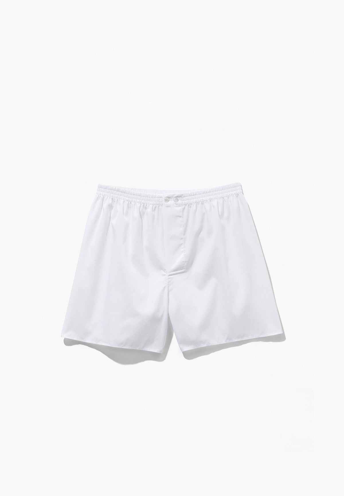 Woven Nightwear | Boxer Shorts - weiss