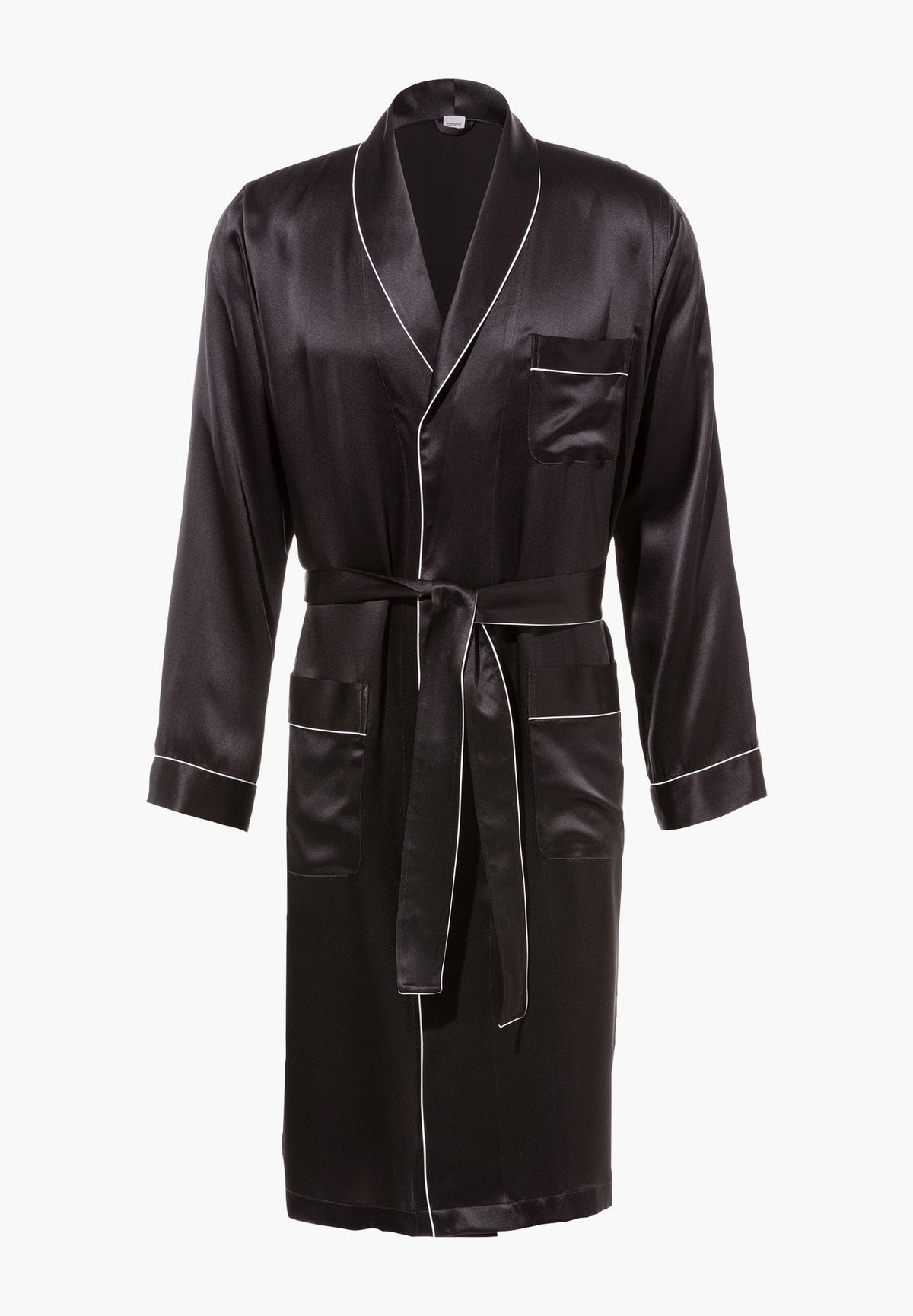 Silk Nightwear | Robe Long - anthrazit