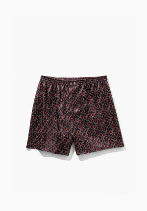 Silk Nightwear  Boxer Shorts - dots - Zimmerli of Switzerland (Schweiz)