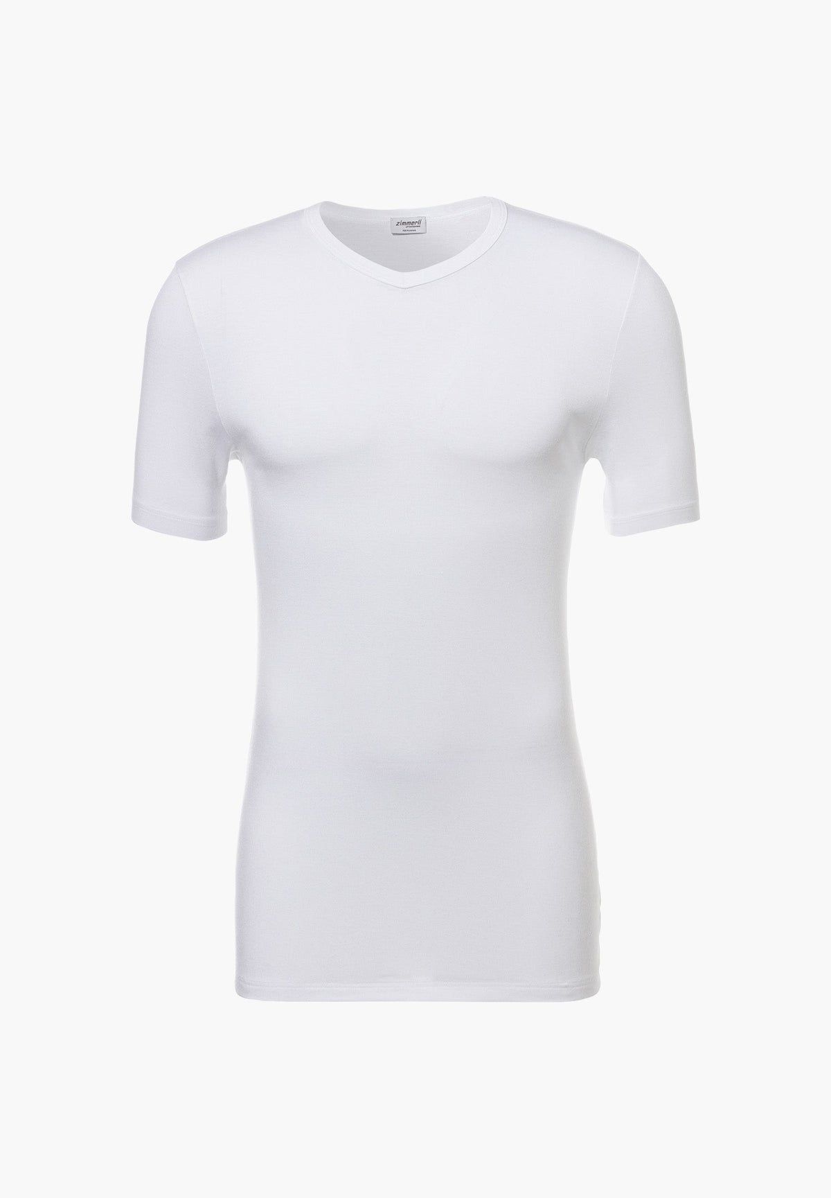 Pureness | T-Shirt Short Sleeve V-Neck - white