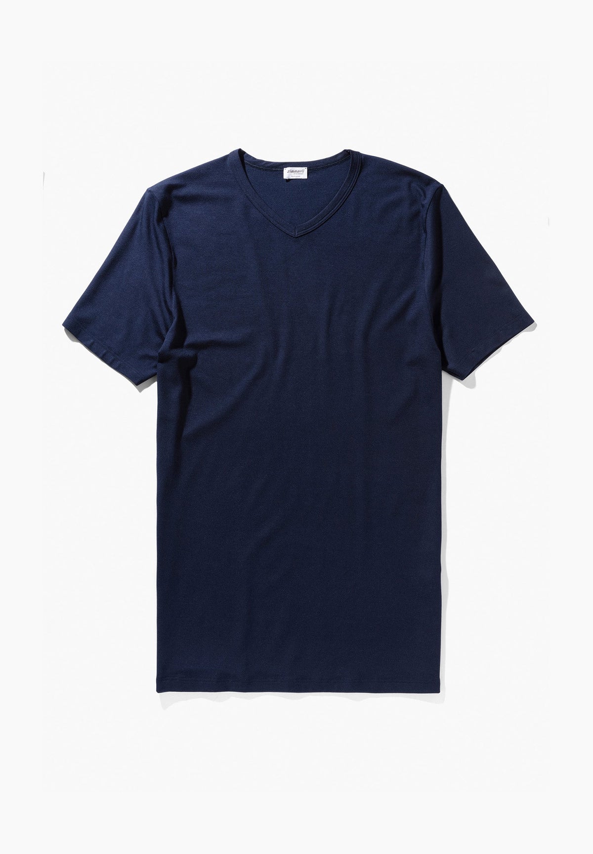 Pureness | T-Shirt kurzarm V-Ausschnitt - navy