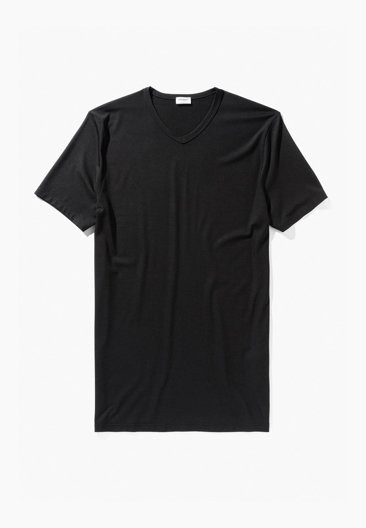 Pureness | T-Shirt kurzarm V-Ausschnitt - black