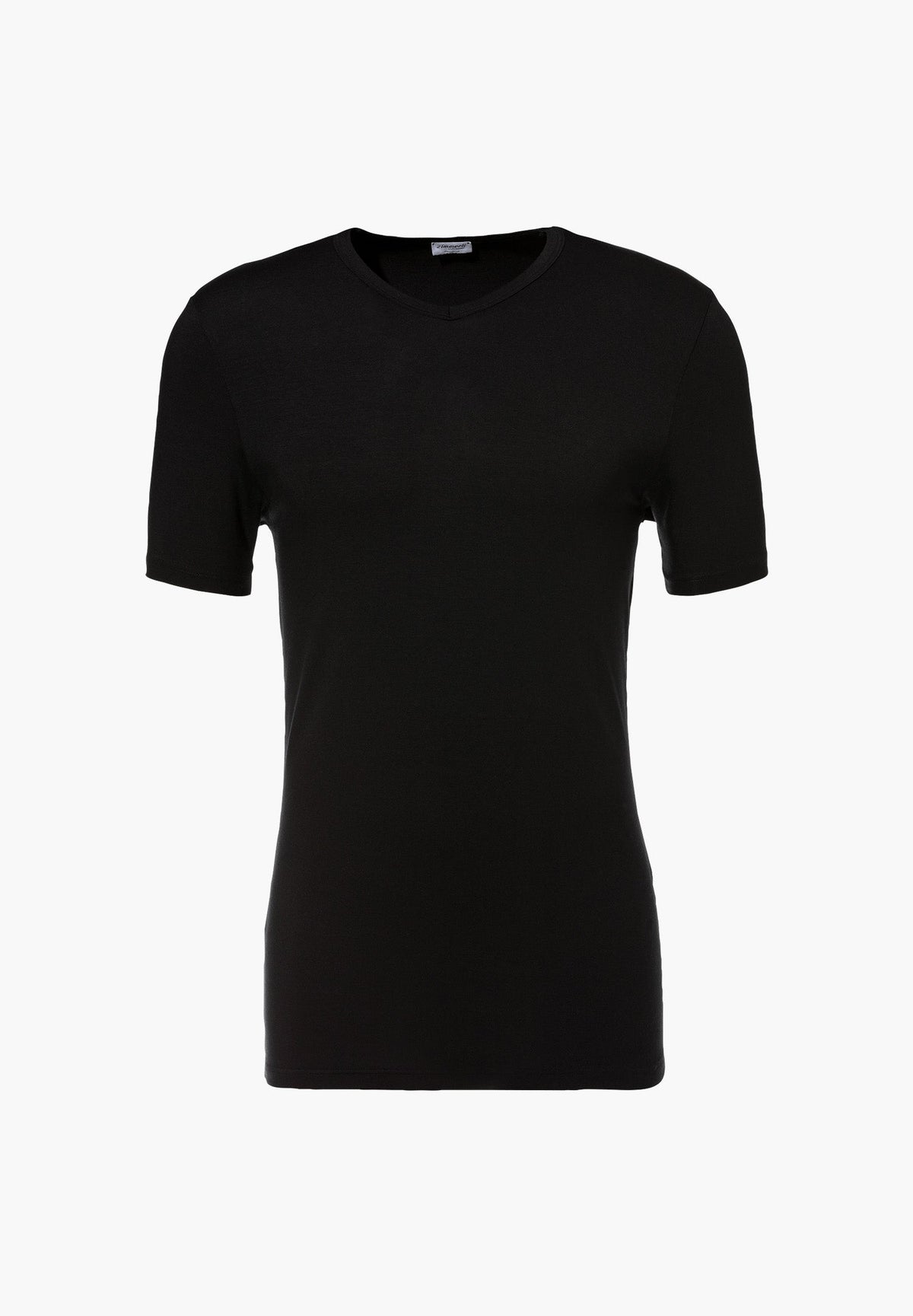 Pureness | T-Shirt à manches courtes col en V - black