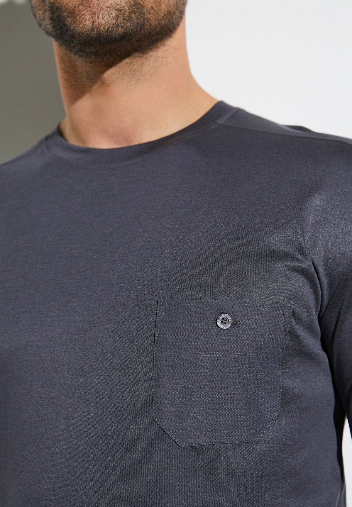 Modern Lounge | T-Shirt langarm - phantom