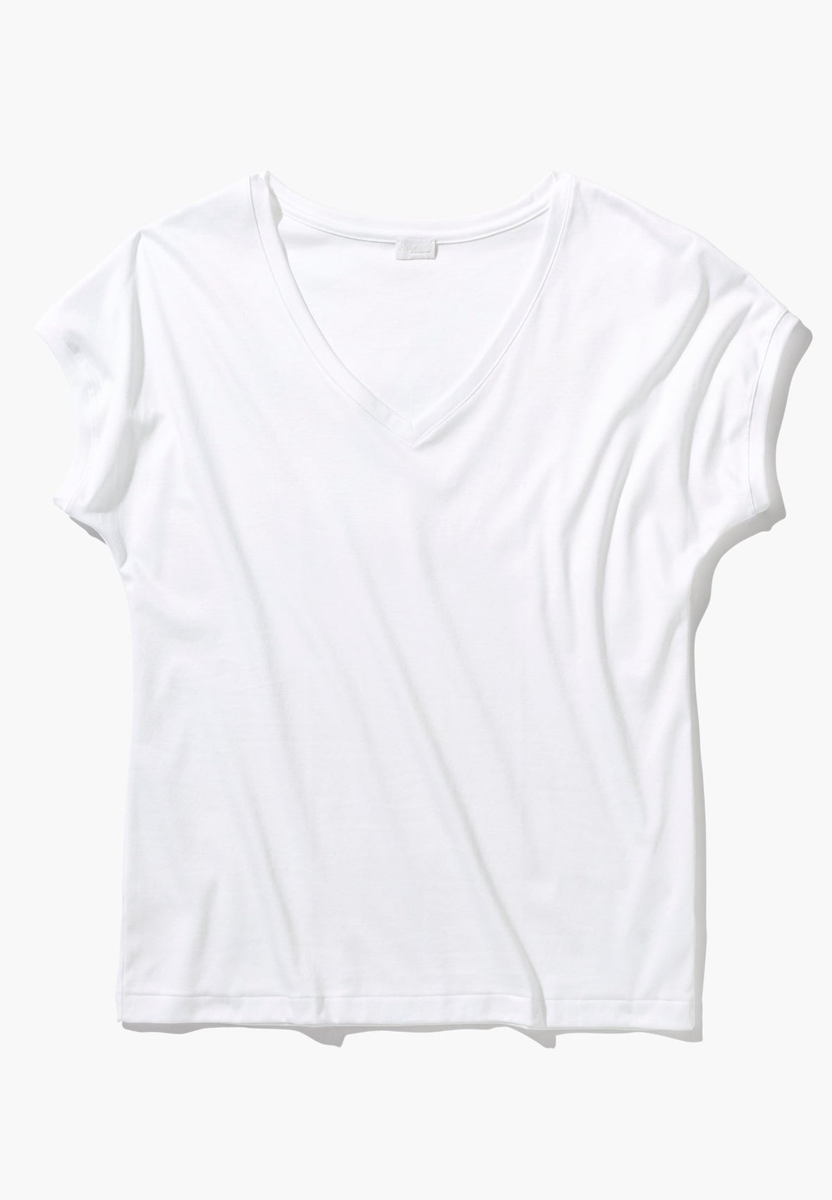 Sea Island | T-Shirt kurzarm V-Ausschnitt - white