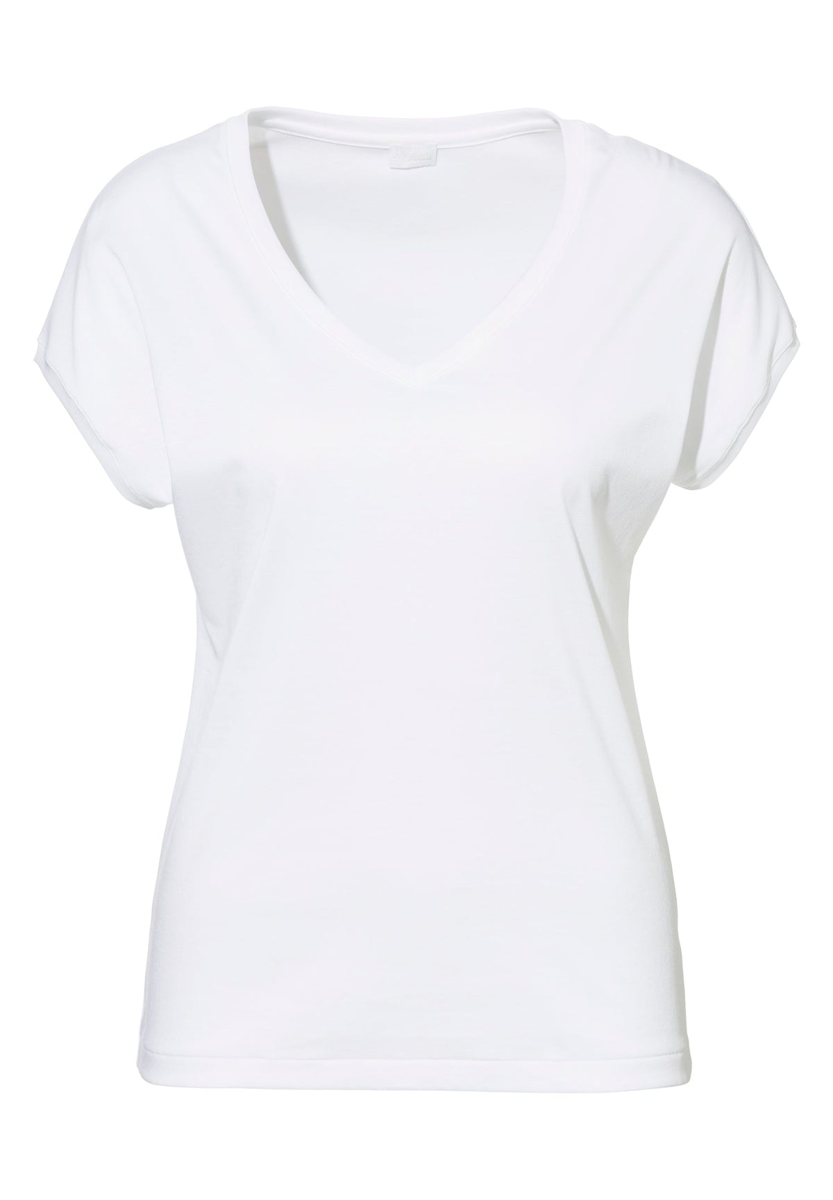 Sea Island | T-Shirt kurzarm V-Ausschnitt - white