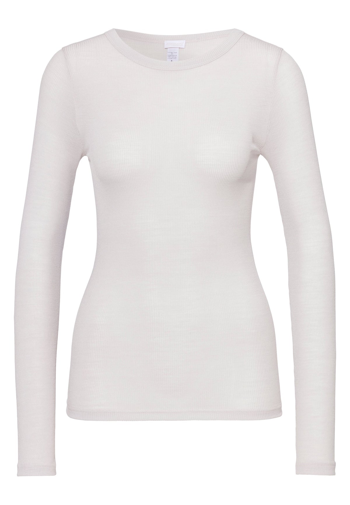 Wool &amp; Silk | T-Shirt Long Sleeve - dove