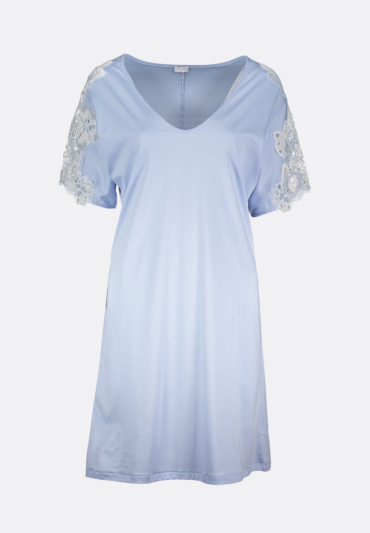 Sea Island | Sleepshirt kurzarm - light blue