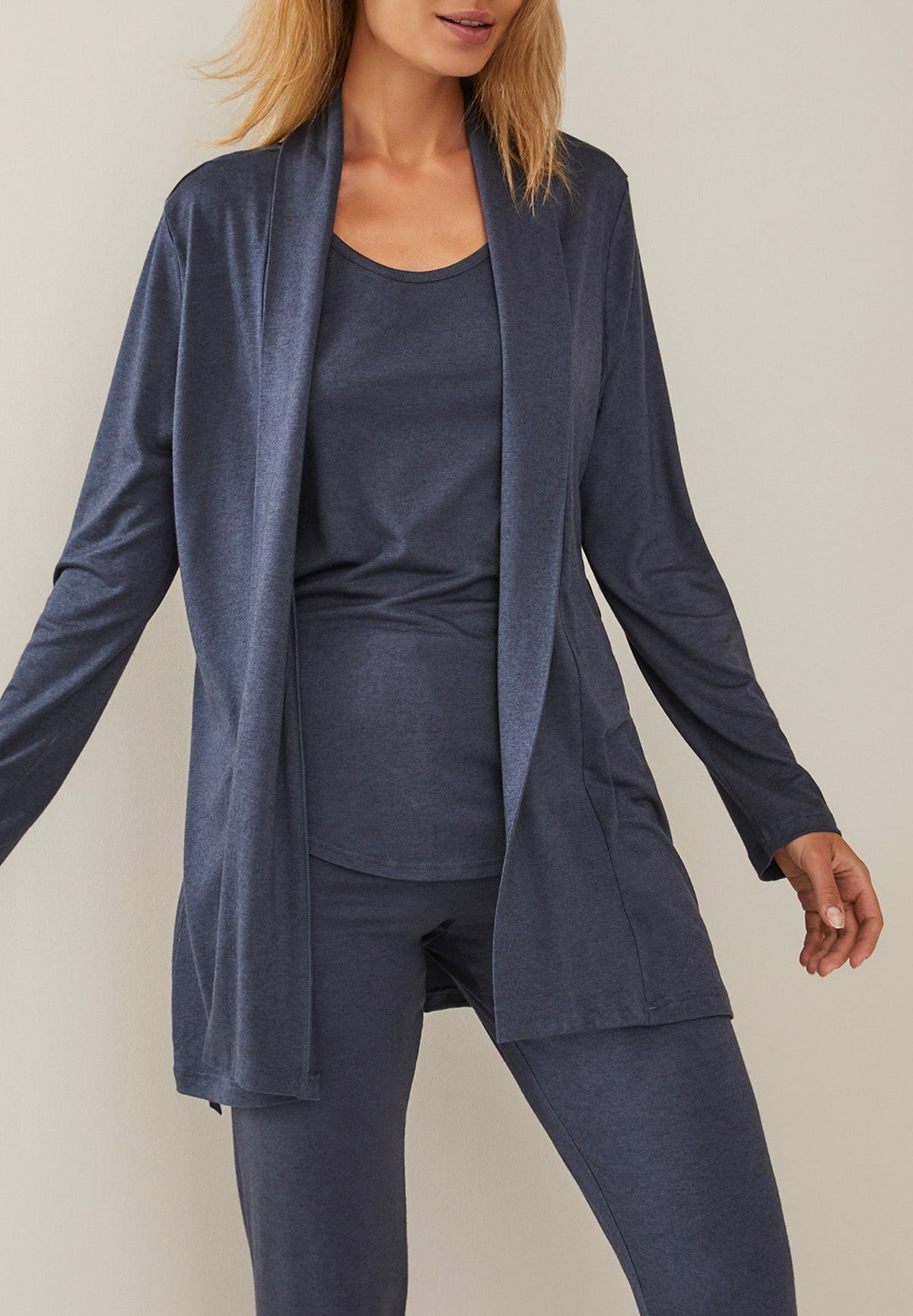 Light Lounge | Cardigan langarm - blue