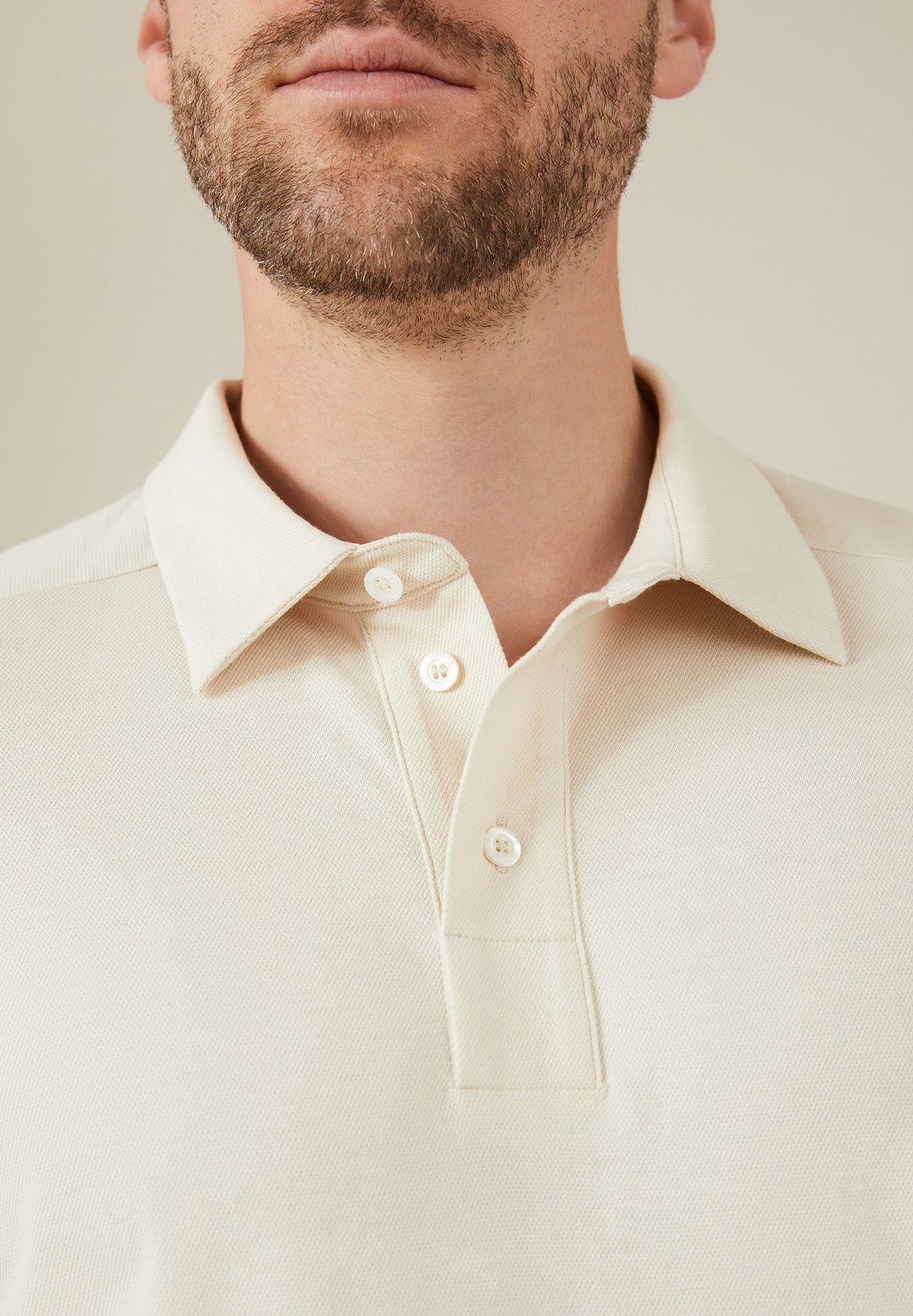 Piqué Lounge | Polo Shirt Short Sleeve - sand