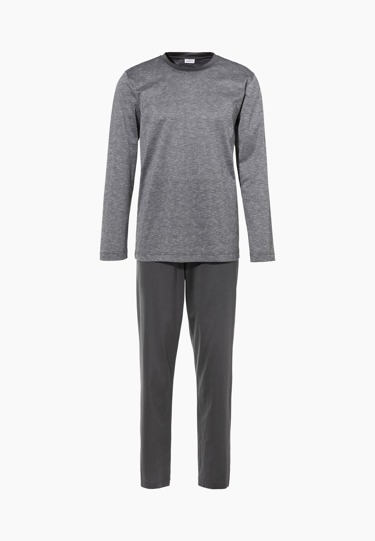 Silk/Cotton Stripes X Sea Island | Pyjama longues - greystone