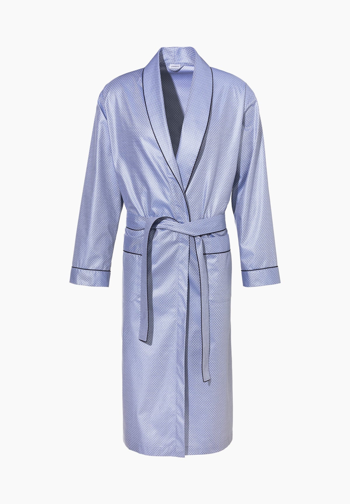 Luxury Jacquard | Robe de chambre longue - blue horizon