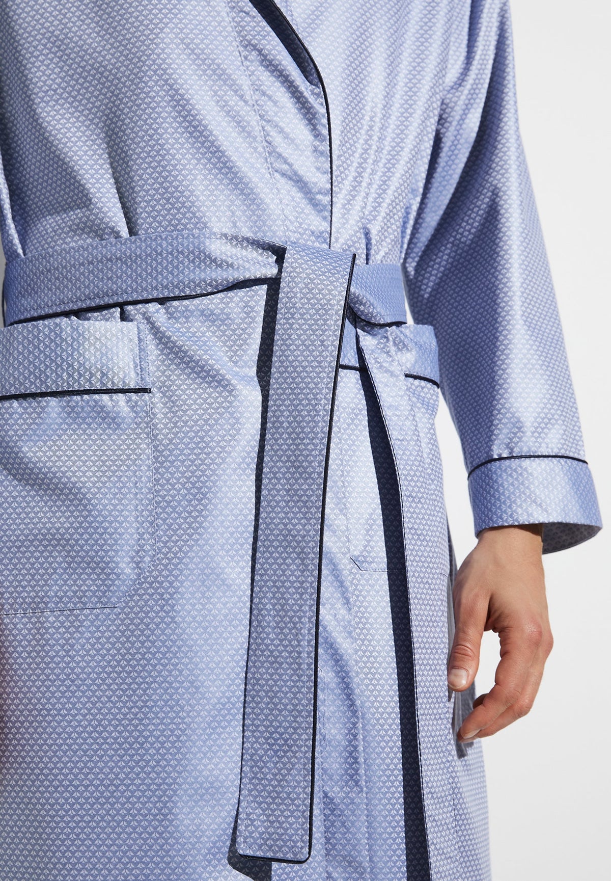 Luxury Jacquard | Robe Long - blue horizon