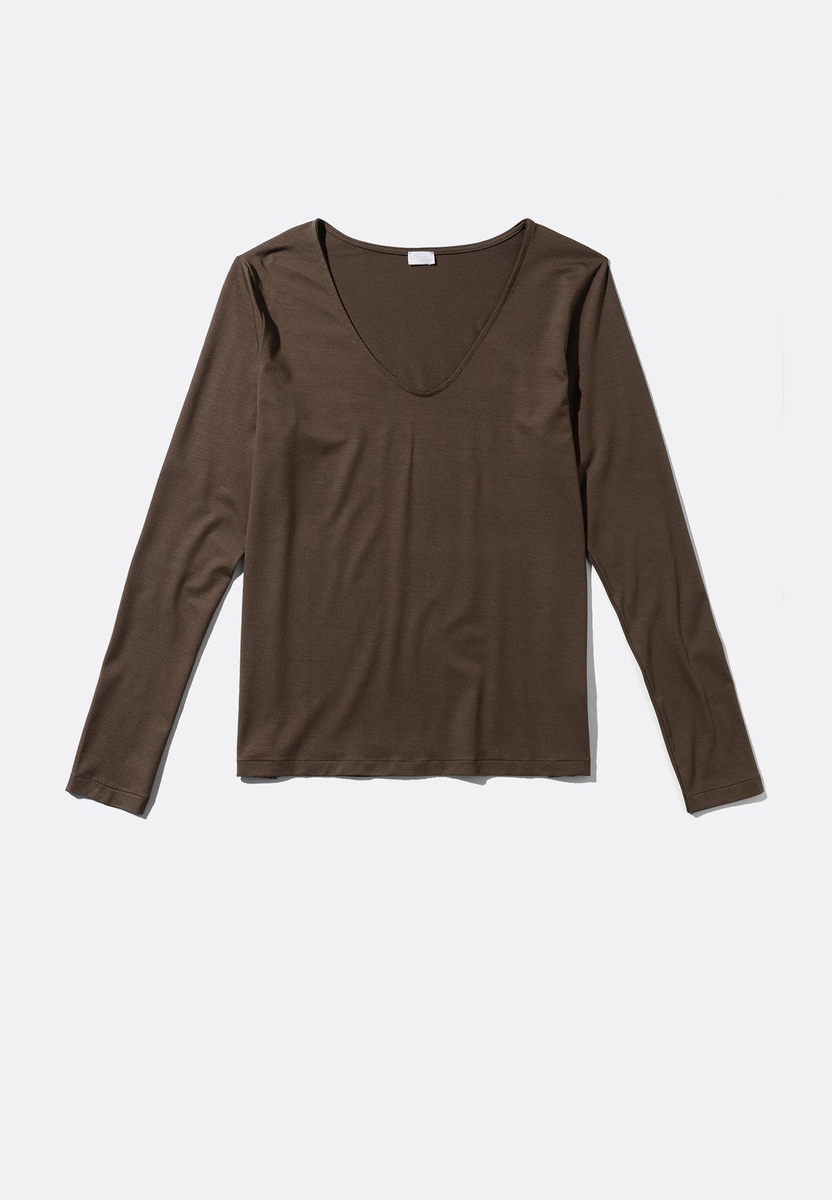 Pureness | T-Shirt à manches longues col en V - major brown