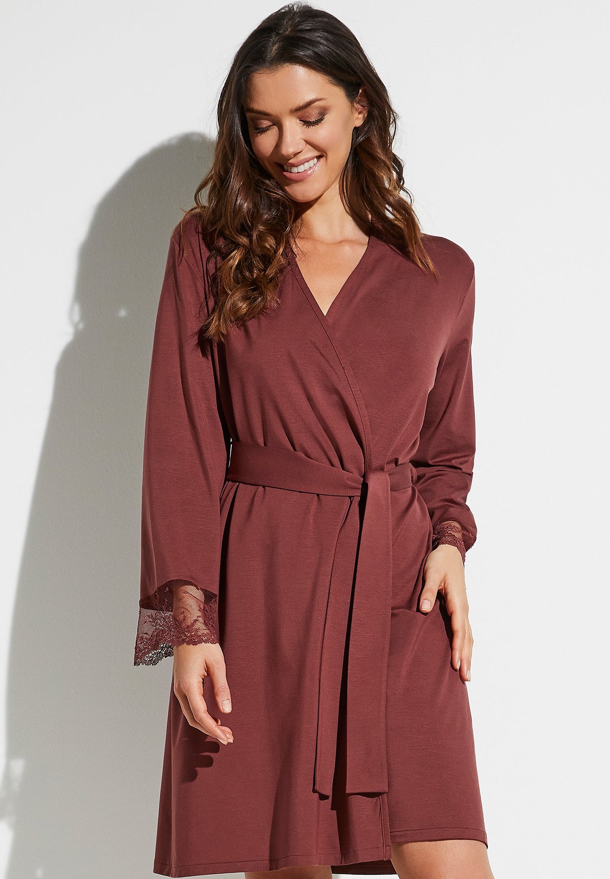 Sensual Fashion | Robe de chambre courte - burgundy