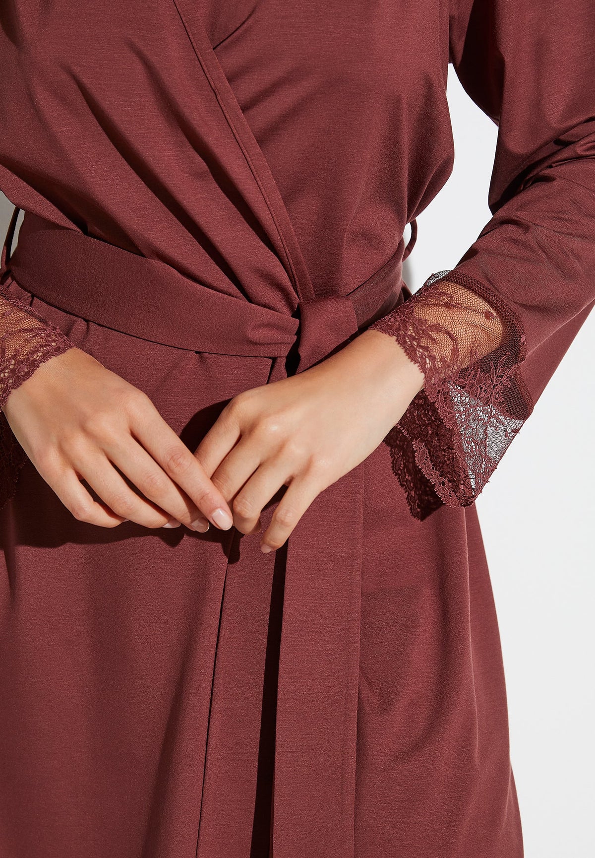 Sensual Fashion | Robe de chambre courte - burgundy