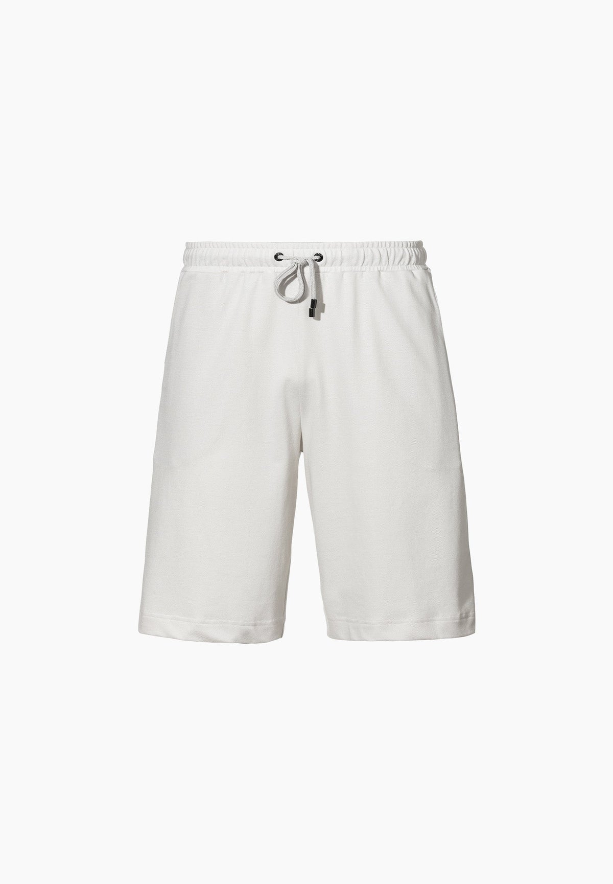 Piqué Lounge | Hose kurz - chalk white