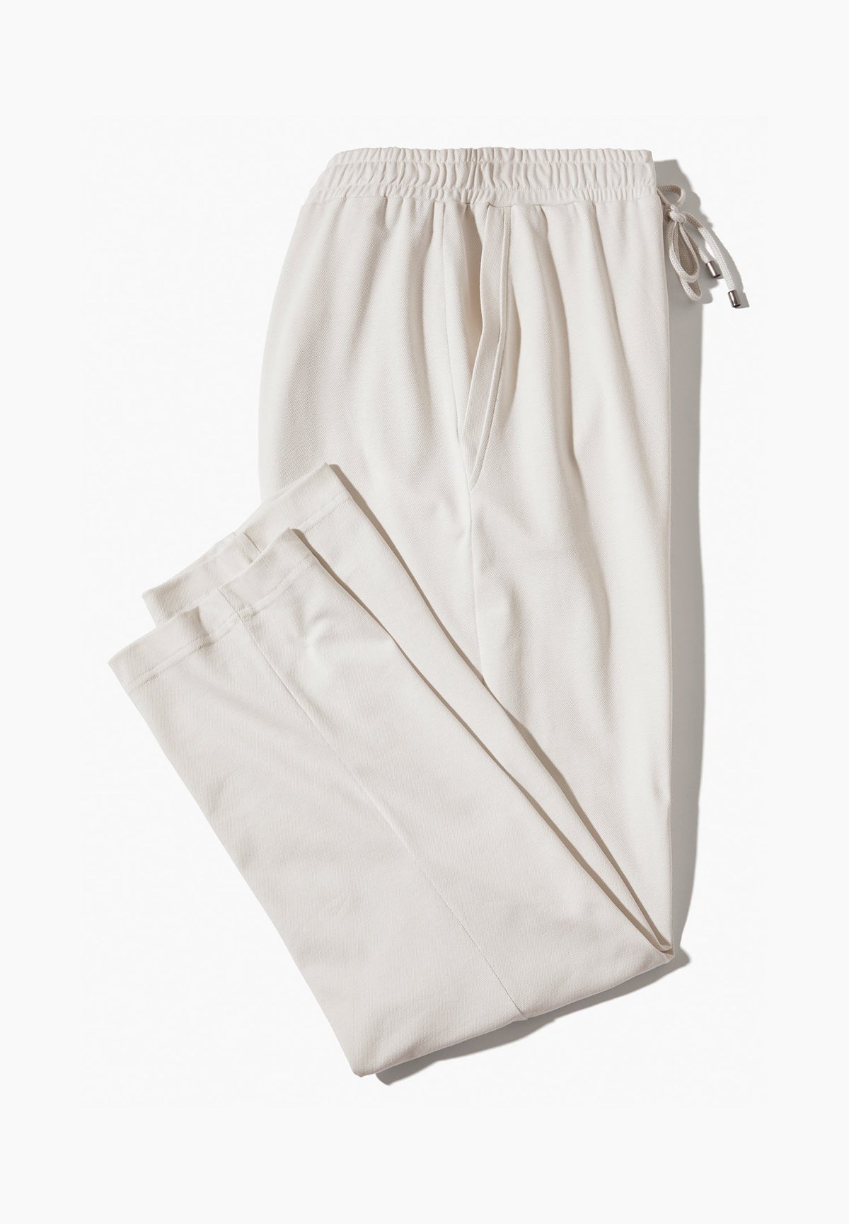 Piqué Lounge | Pantalon - chalk white