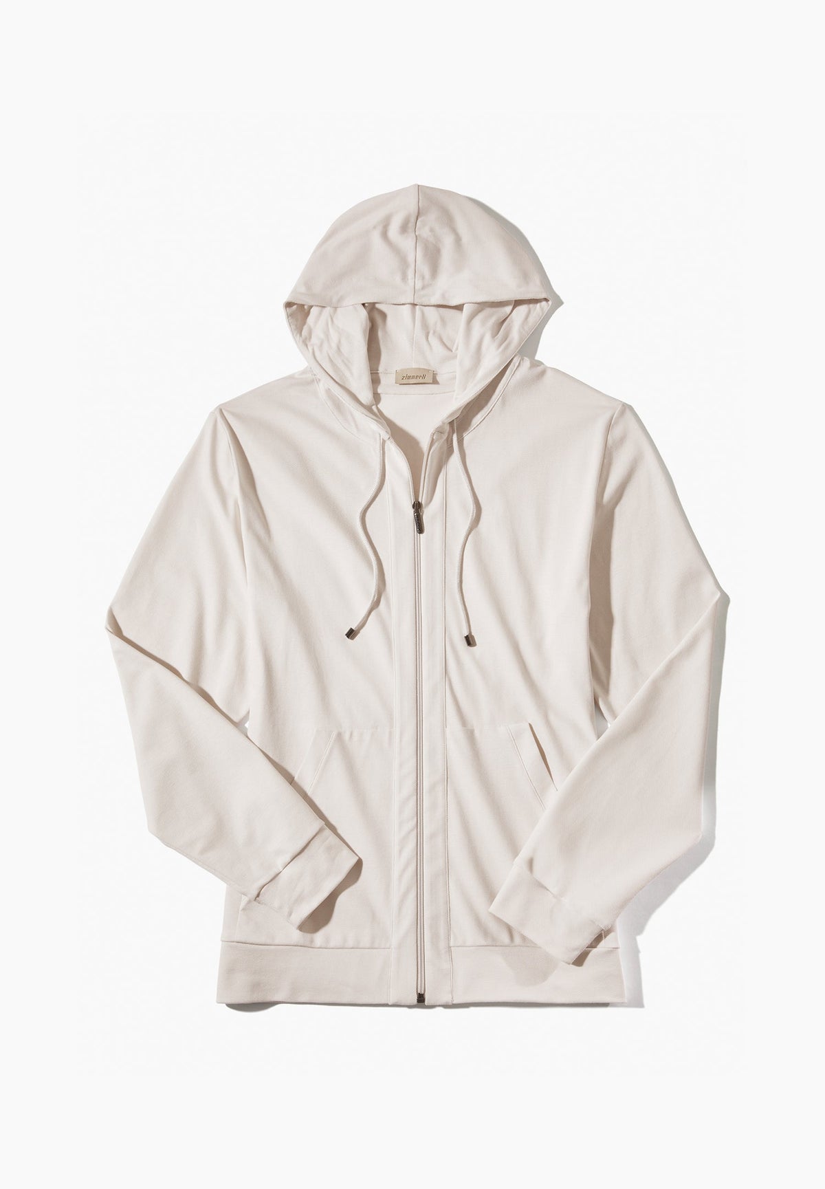 Piqué Lounge | Jacke - chalk white