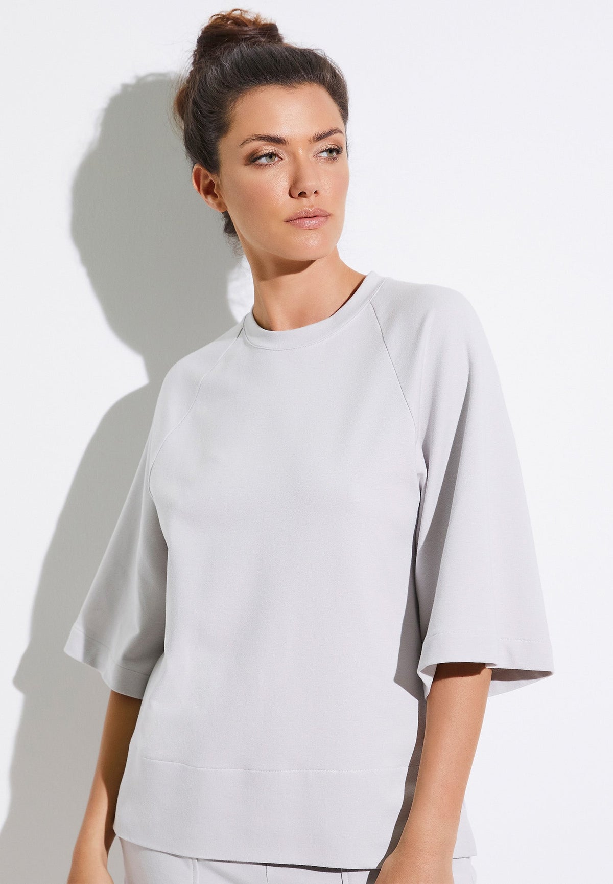 Summer Lounge | T-Shirt à manches 3/4 - light grey