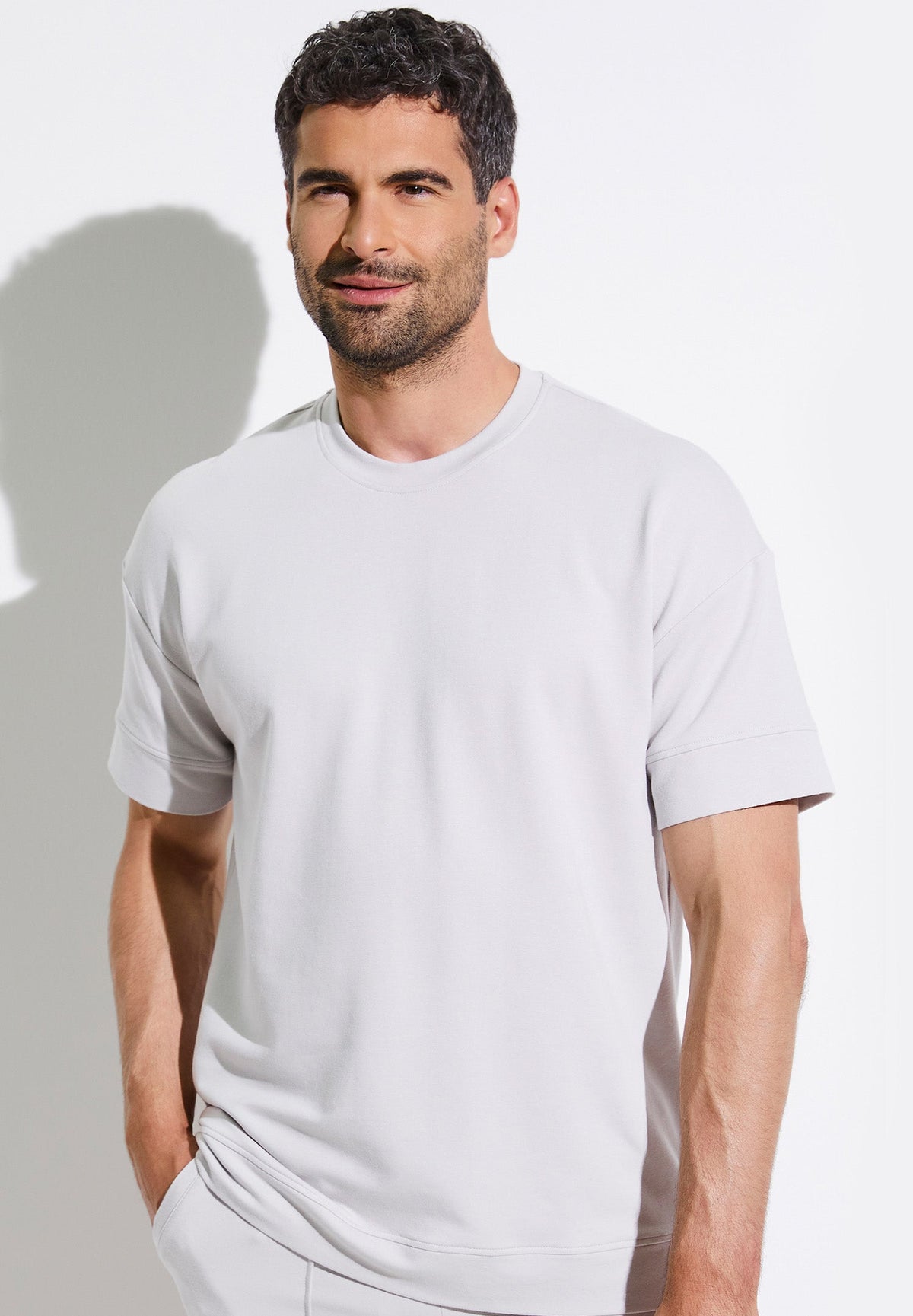 Summer Lounge | T-Shirt kurzarm - light grey