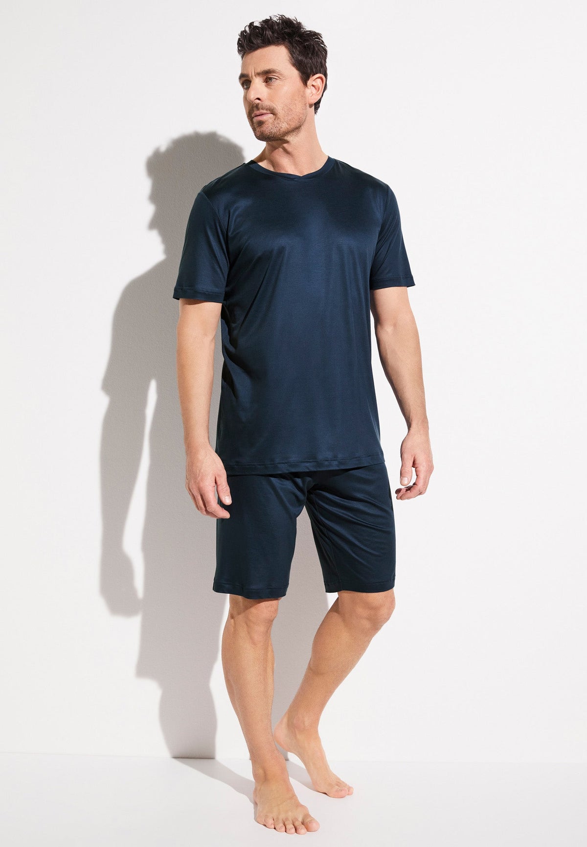 Sustainable Luxury | Pyjama Short - dark blue