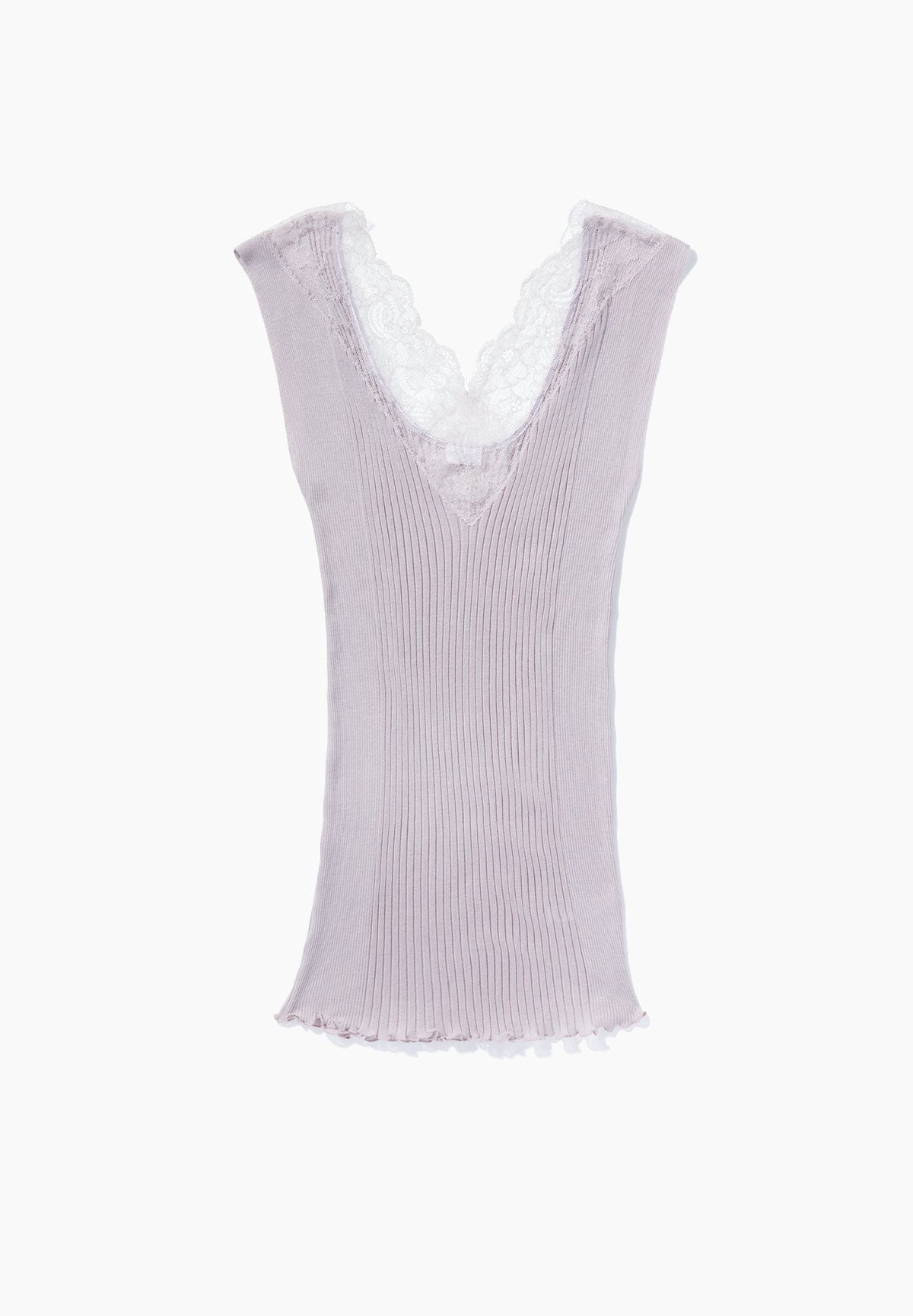 Cotton/Silk Rib | Top - lilac