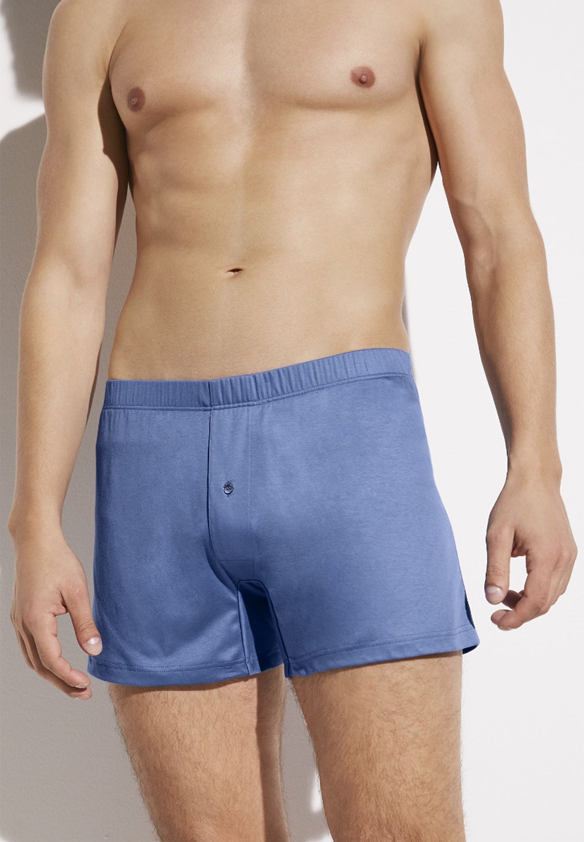 Sea Island | Boxer Shorts, open fly - blue