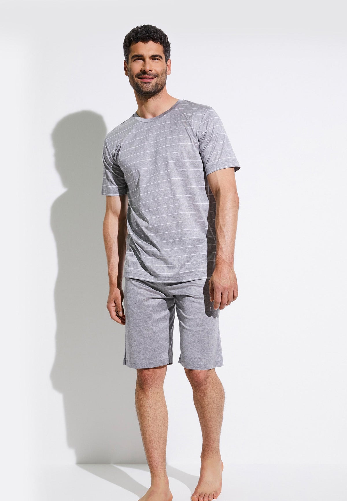 Filodiscozia Stripes | Pyjama court - light grey