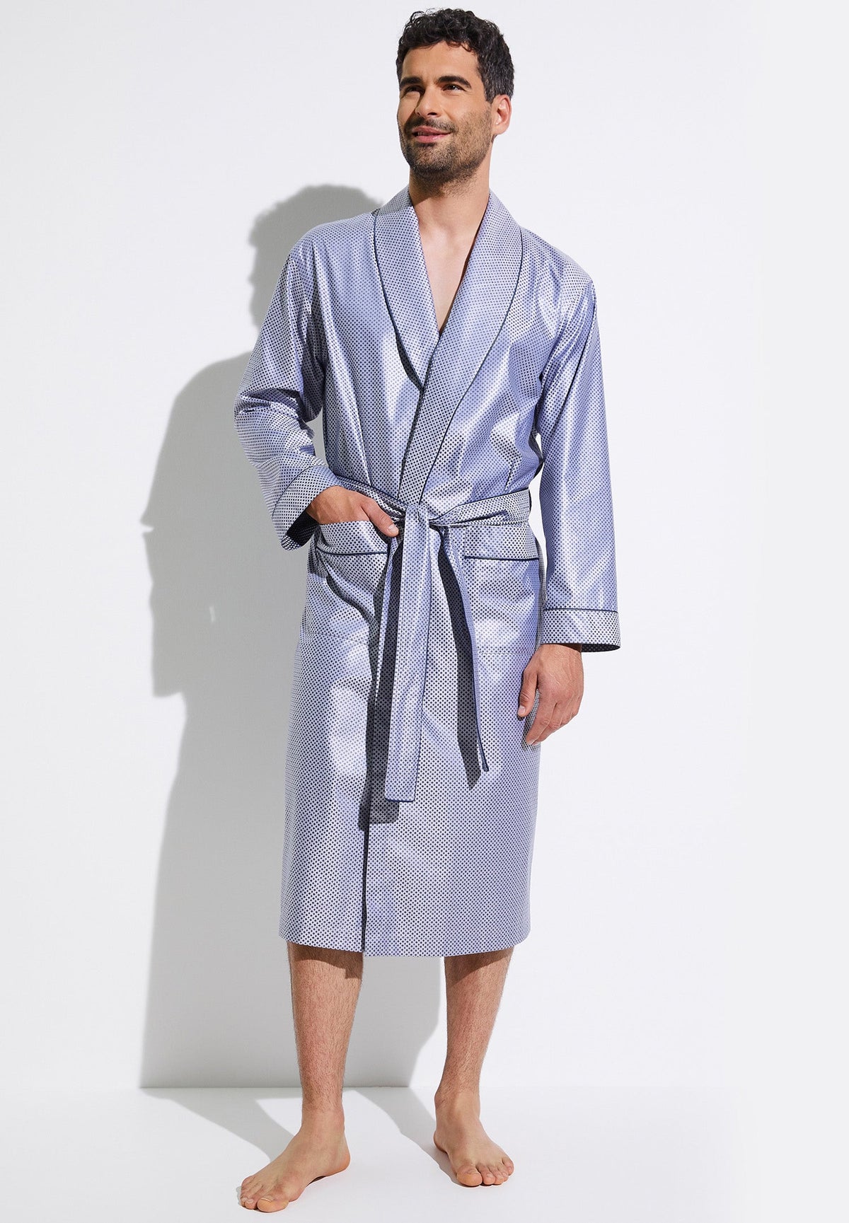 Luxury Jacquard | Robe Long - blue