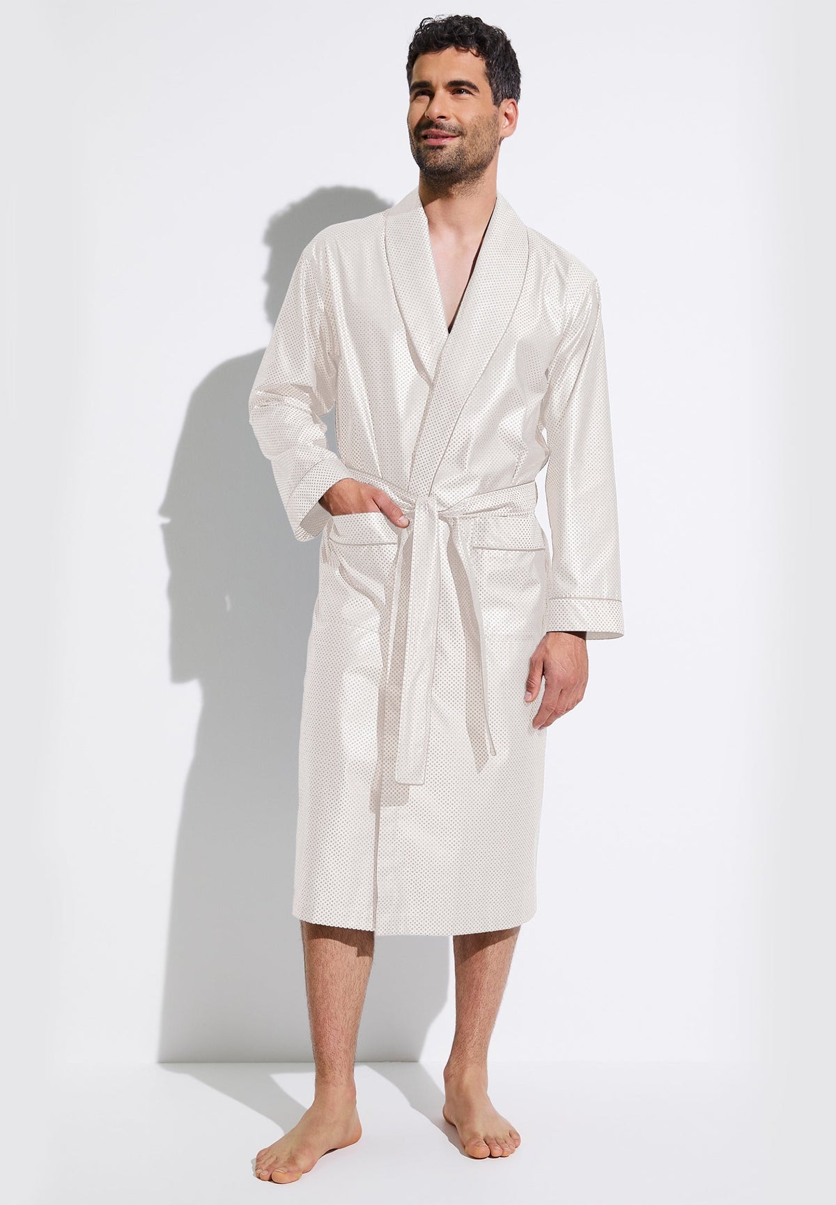 Luxury Jacquard | Robe Long - cream