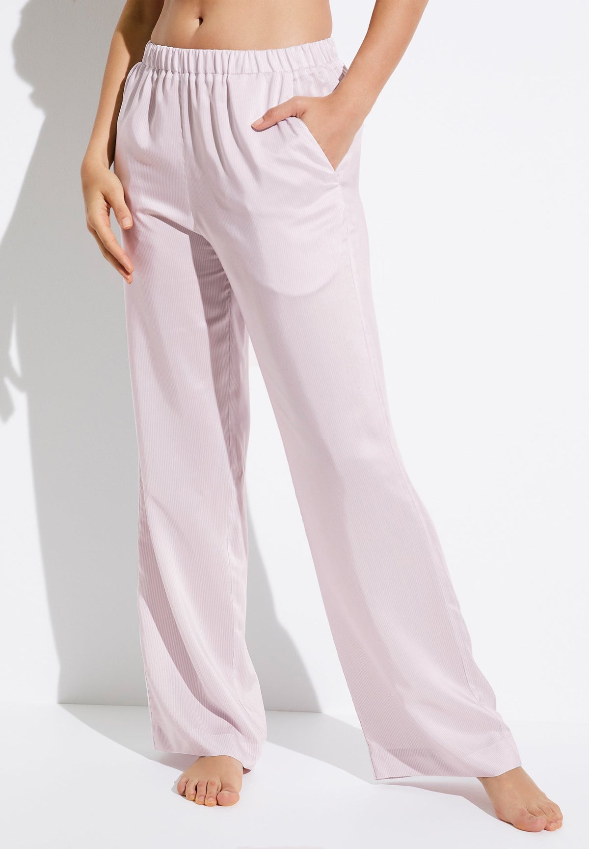 Feminine Stripes | Hose lang - lilac stripes