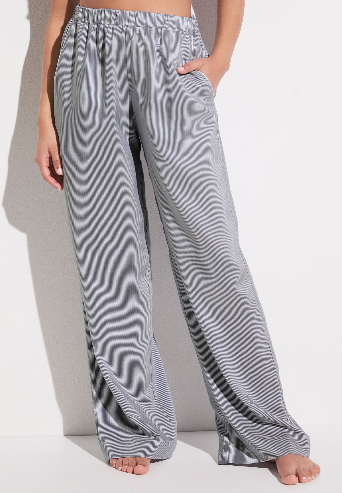 Feminine Stripes | Pants Long - blue stripes