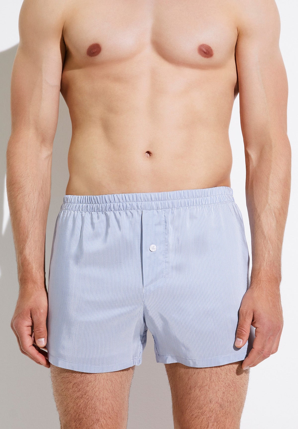 Pinstripes | Boxer Shorts - blue stripes