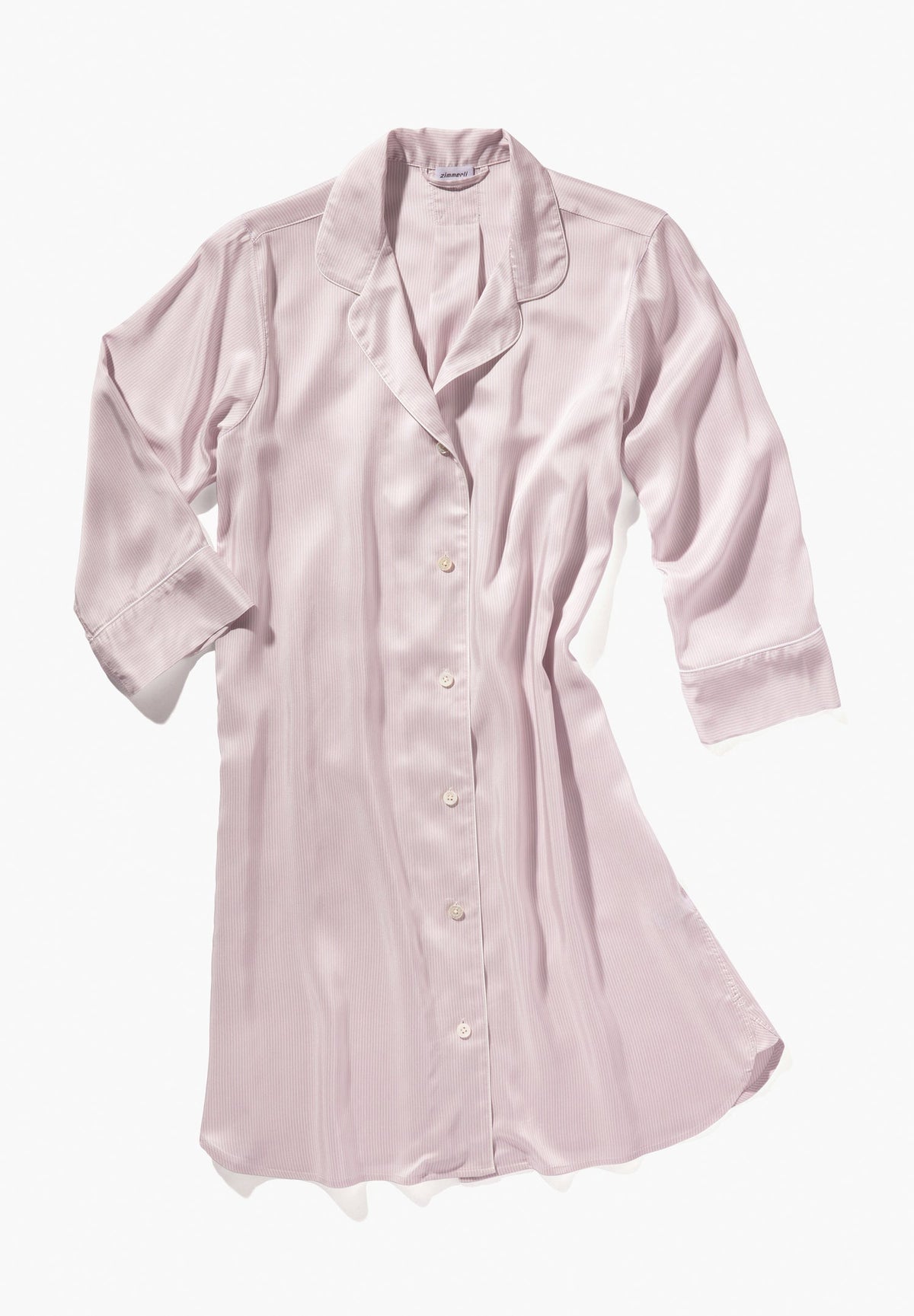 Feminine Stripes | Sleepshirt 3/4-Ärmel - lilac stripes