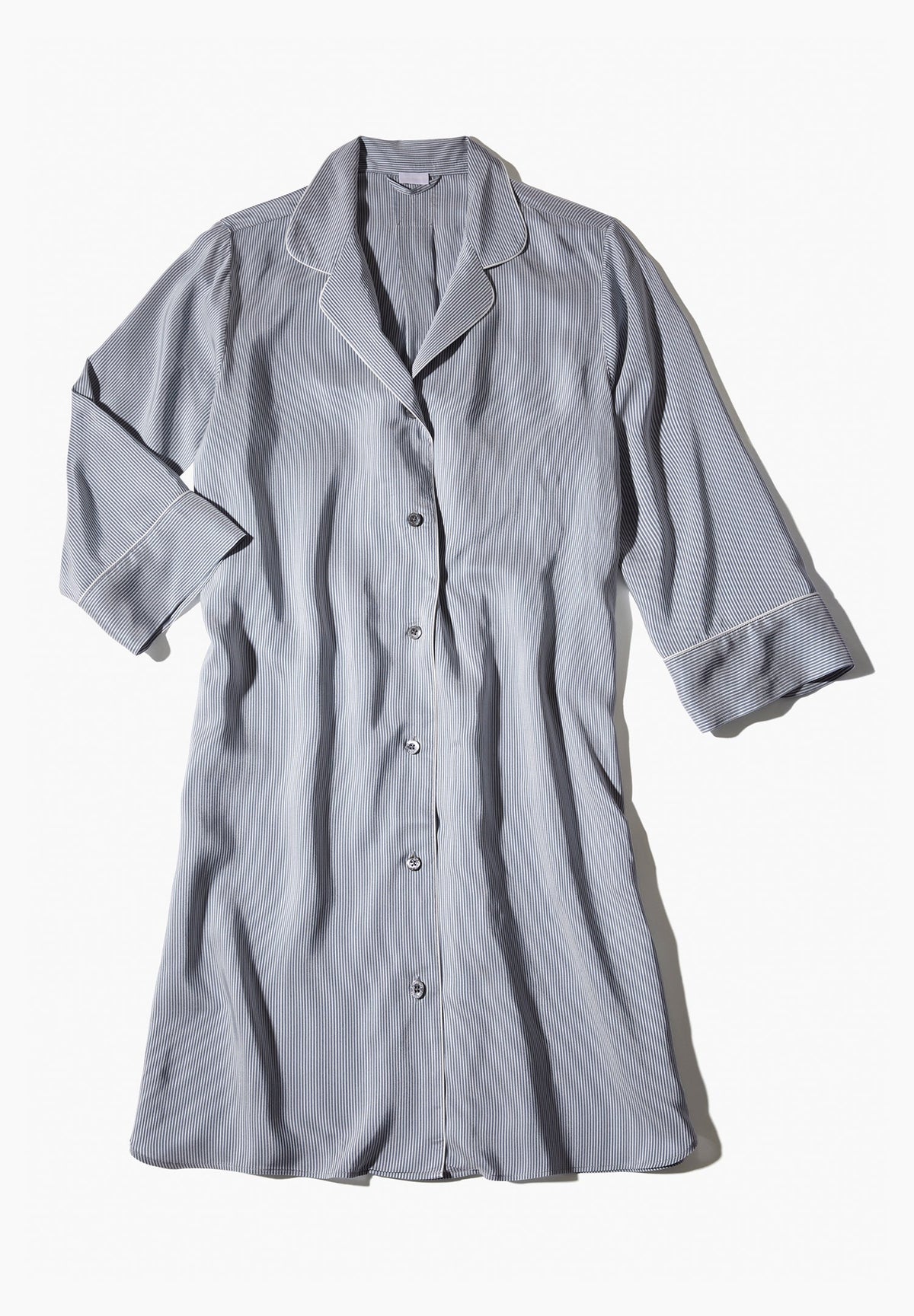 Feminine Stripes | Sleepshirt 3/4-Ärmel - blue stripes