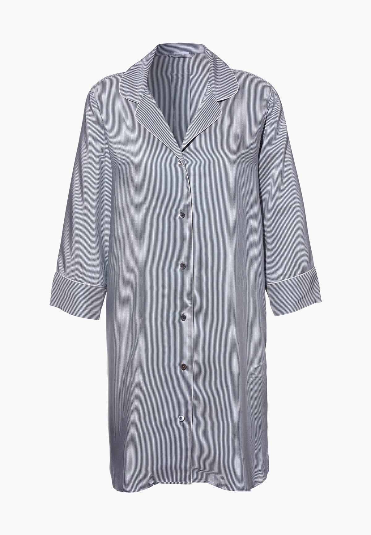 Feminine Stripes | Sleepshirt 3/4-Ärmel - blue stripes