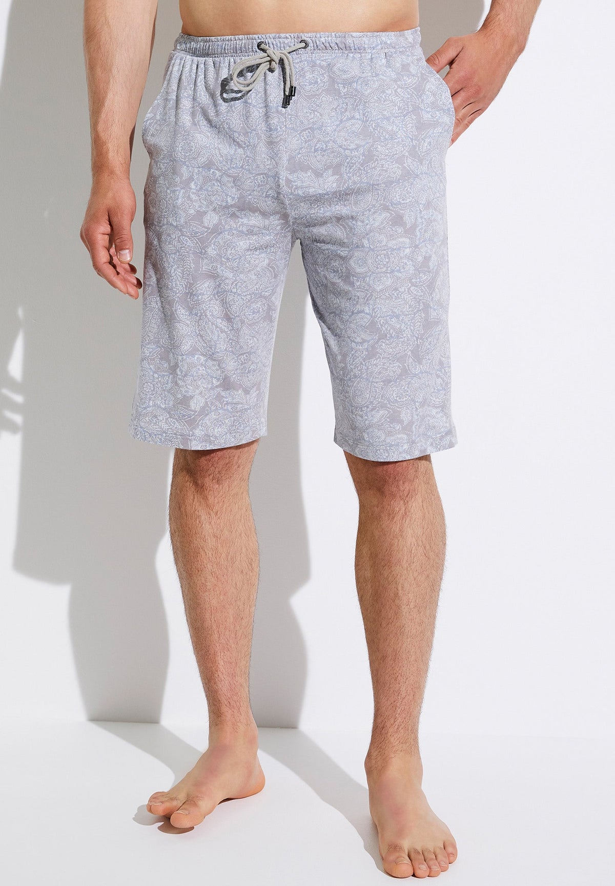 Pureness Print | Pants Short - paisley light blue