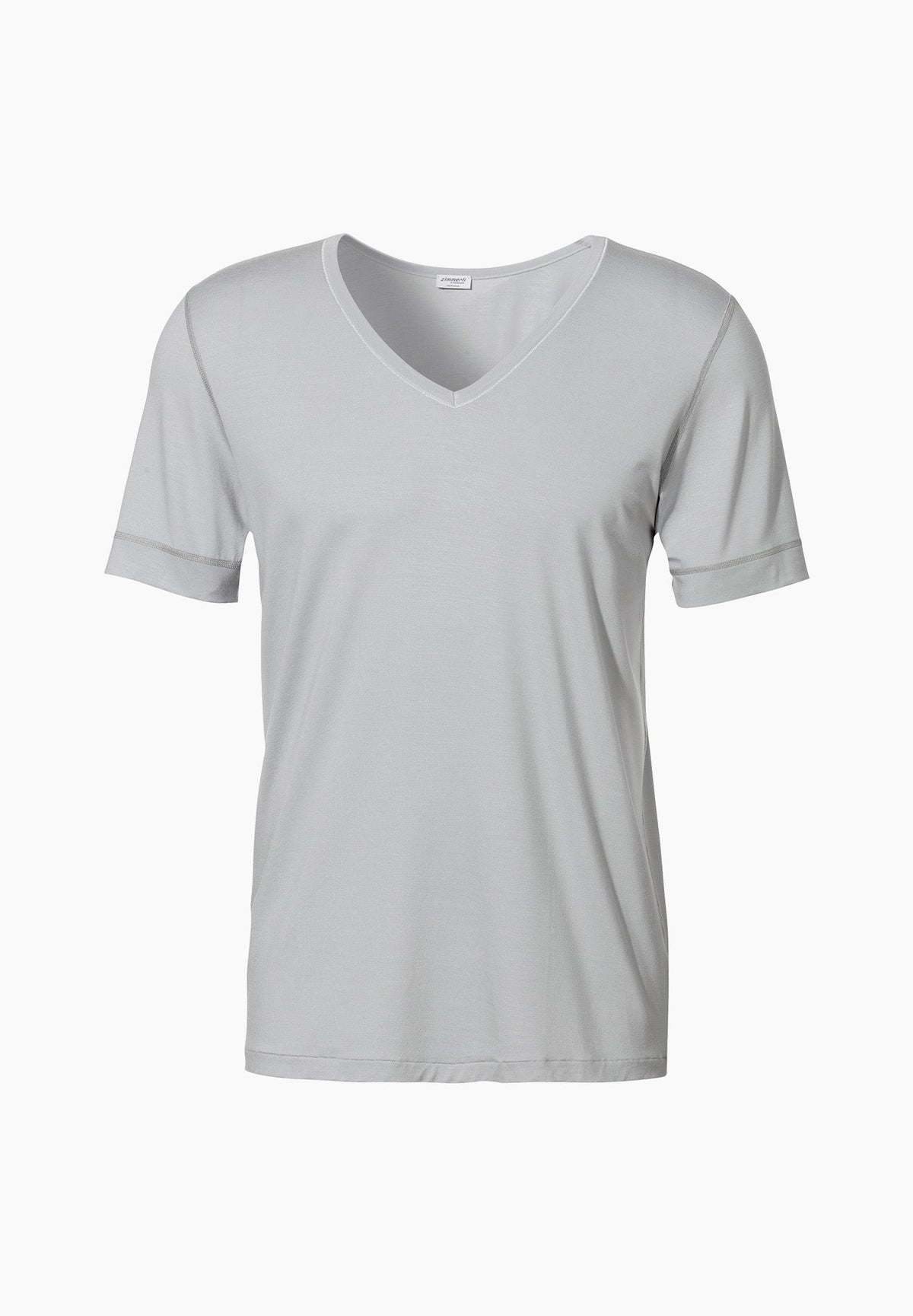 Pureness | T-Shirt à manches courtes col en V - cloud grey