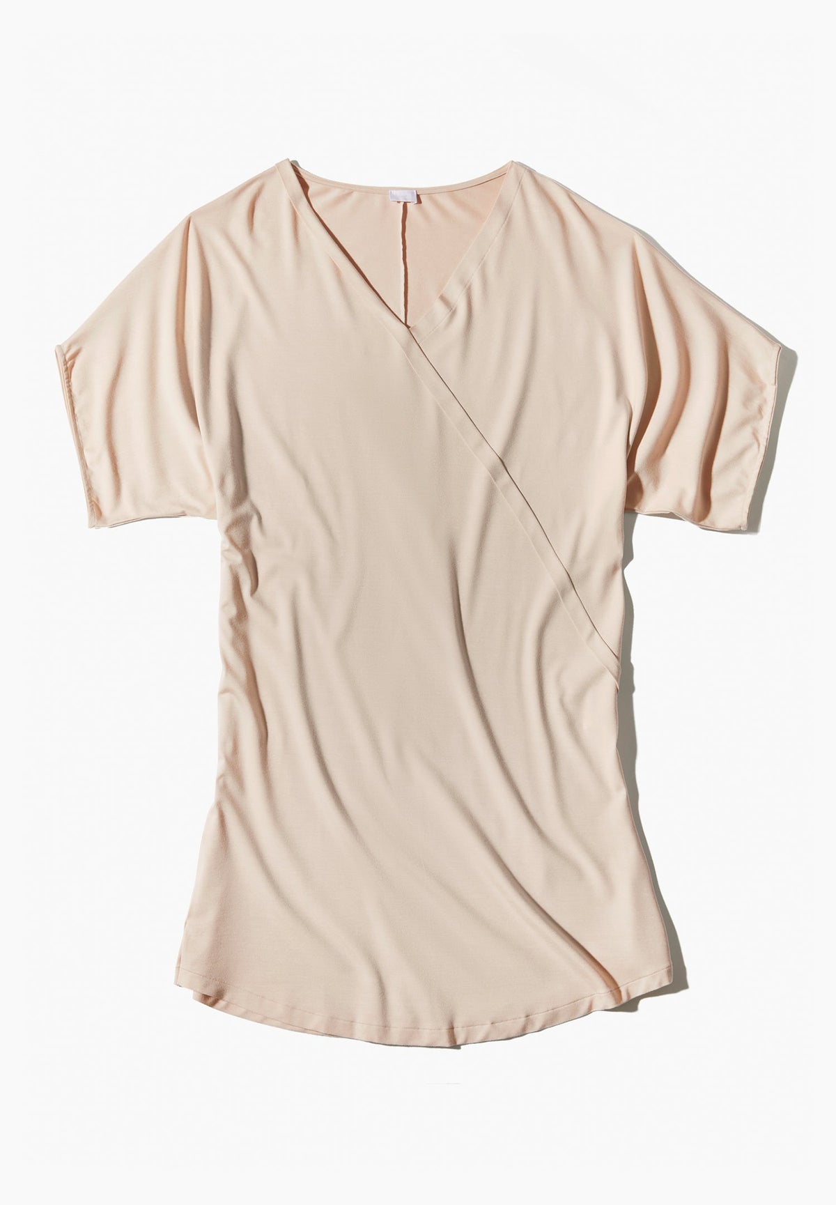 Pureness | Short Dress Short Sleeve - oatmeal