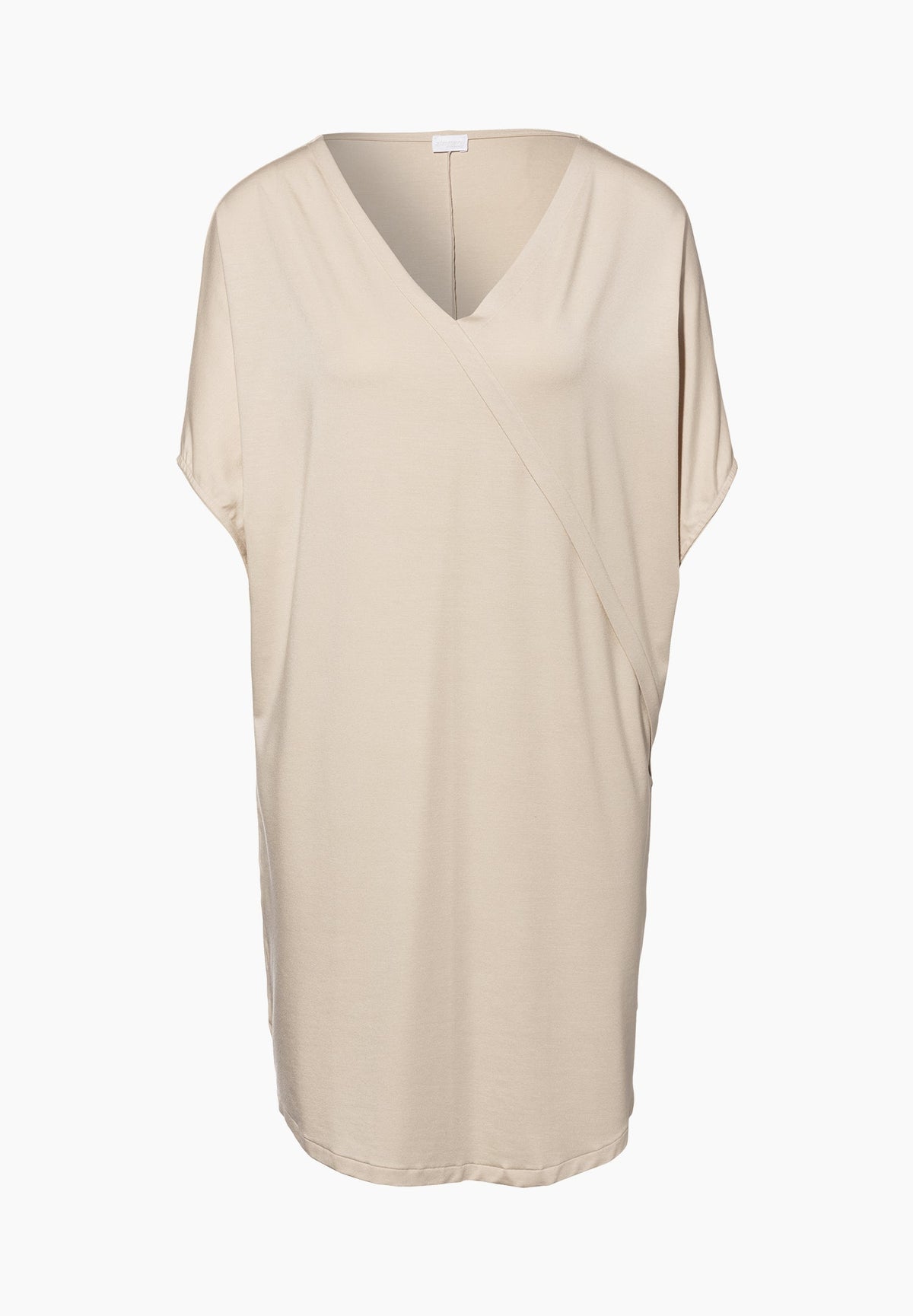 Pureness | Short Dress Short Sleeve - oatmeal